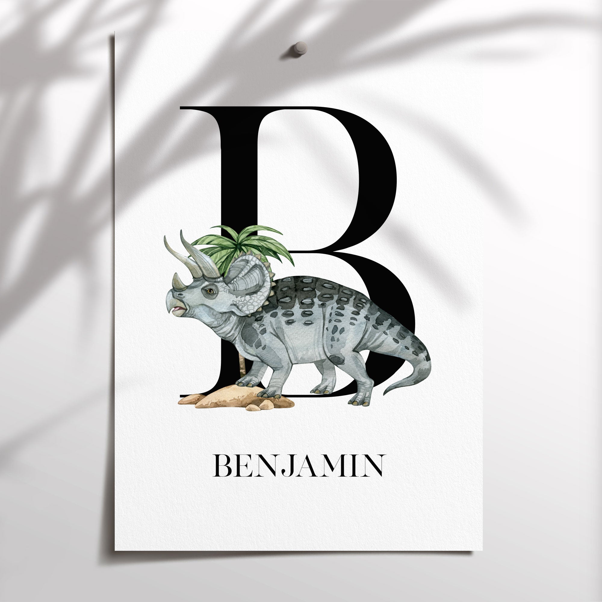 Triceratops Name Print