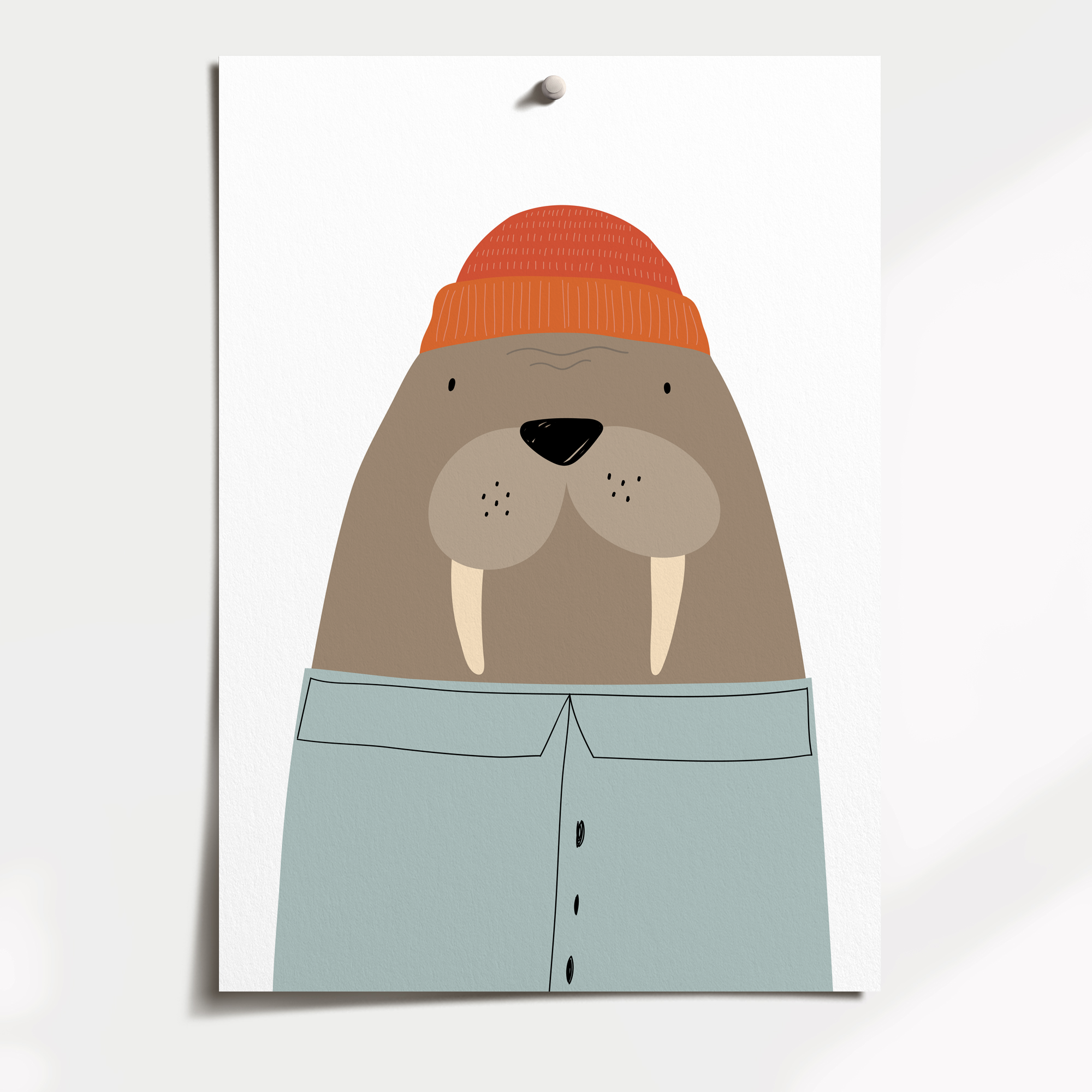 Walrus, Bear & Name Prints