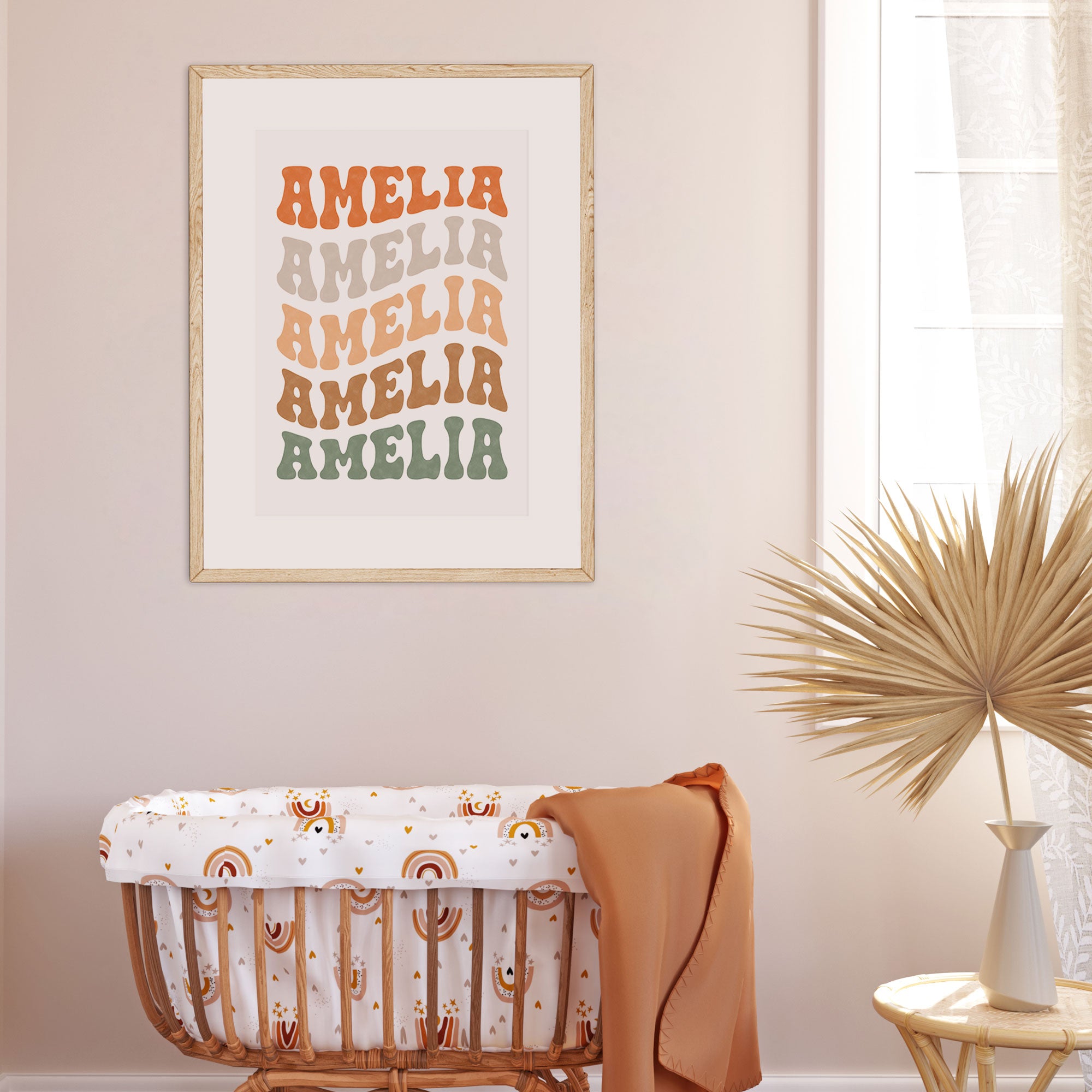 Wavy Retro Name Print