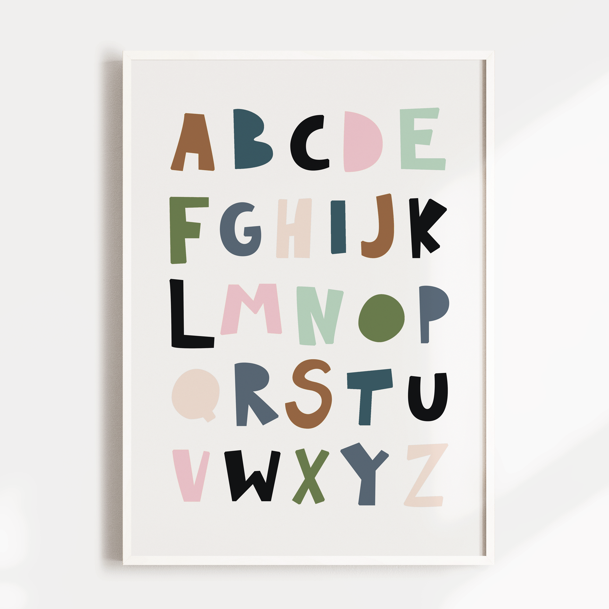 Tropical Alphabet Print