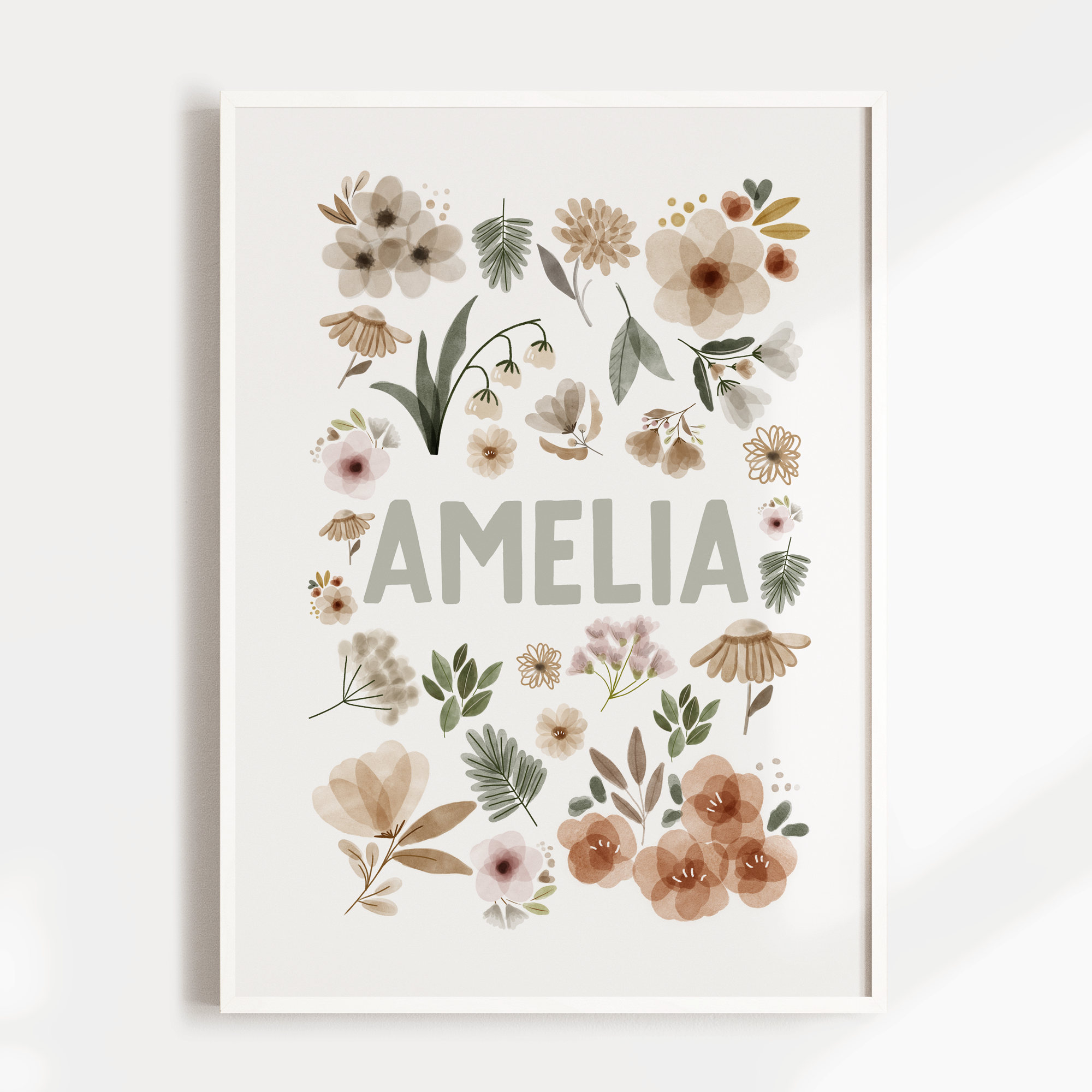 Wildflower Name Print