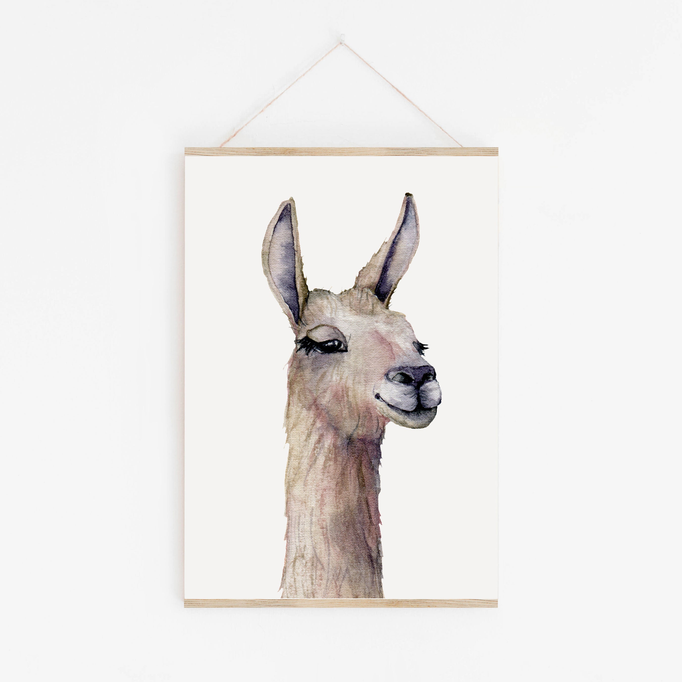 Llama Nursery Wall Art Print