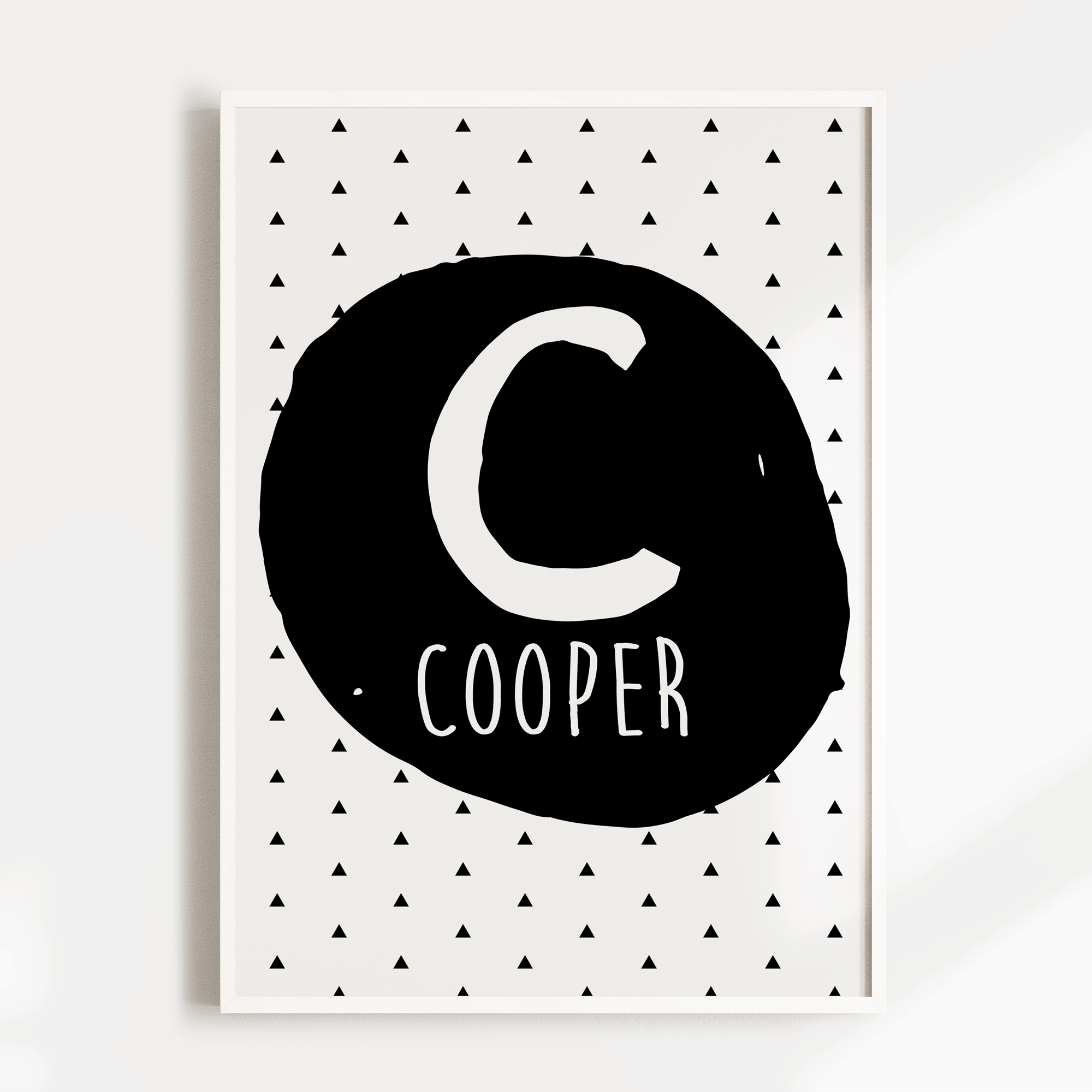 Letter & Name Print - Triangles