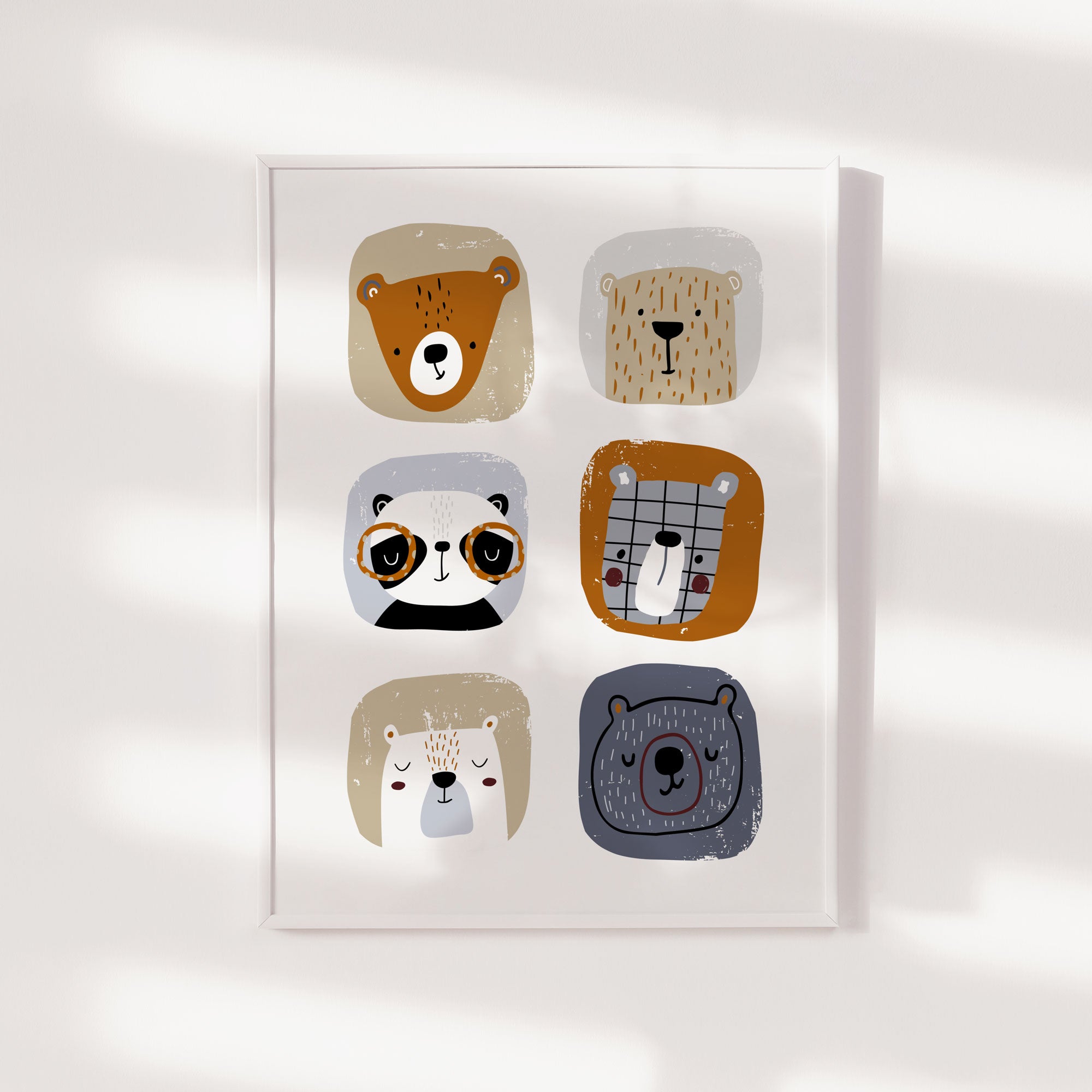 Woodland Bears Print