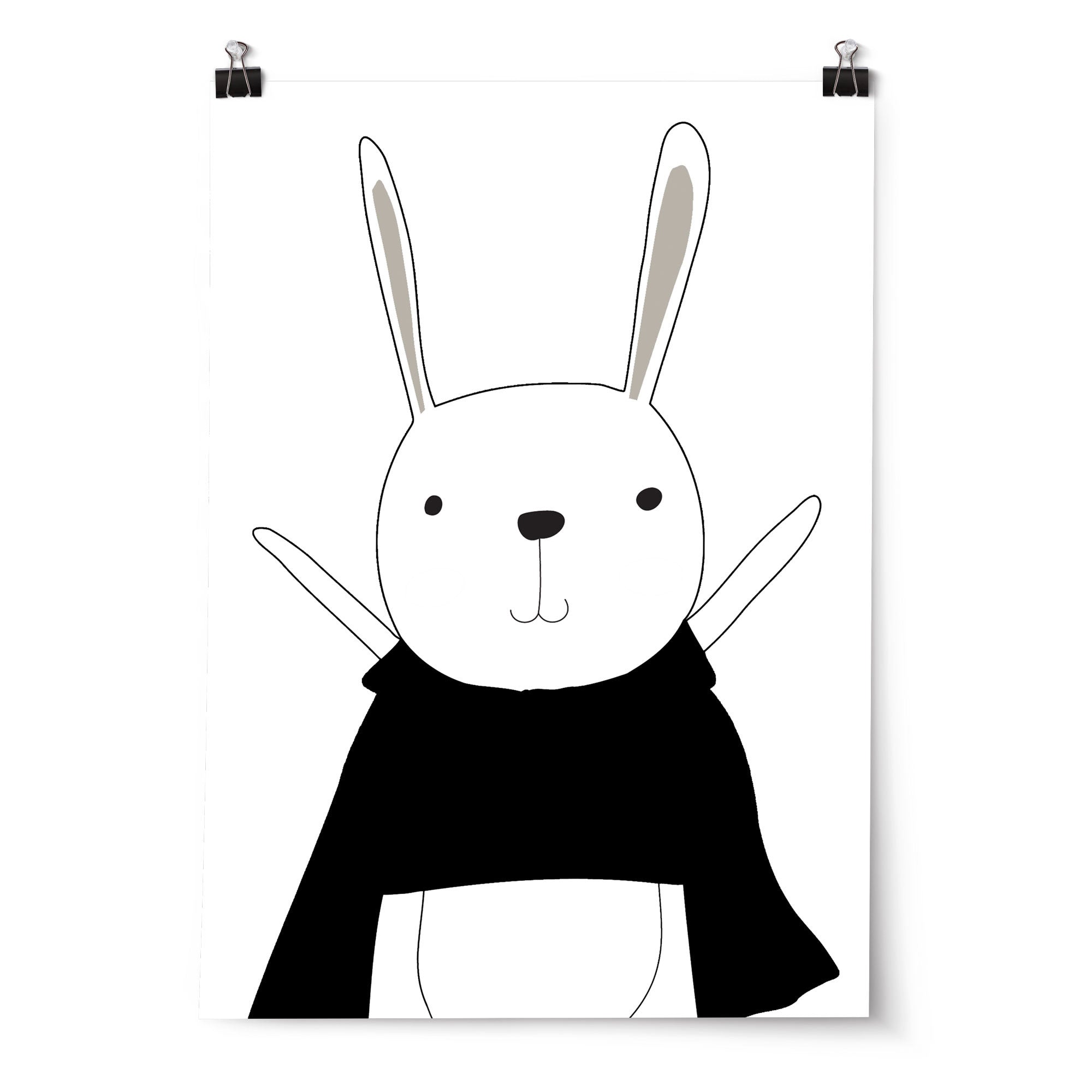 Superhero Bunny Print