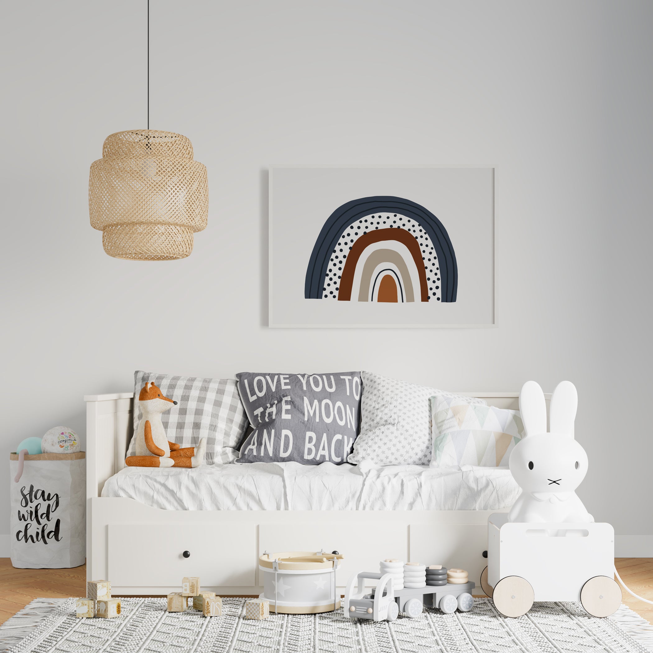 Rainbow Nursery Print