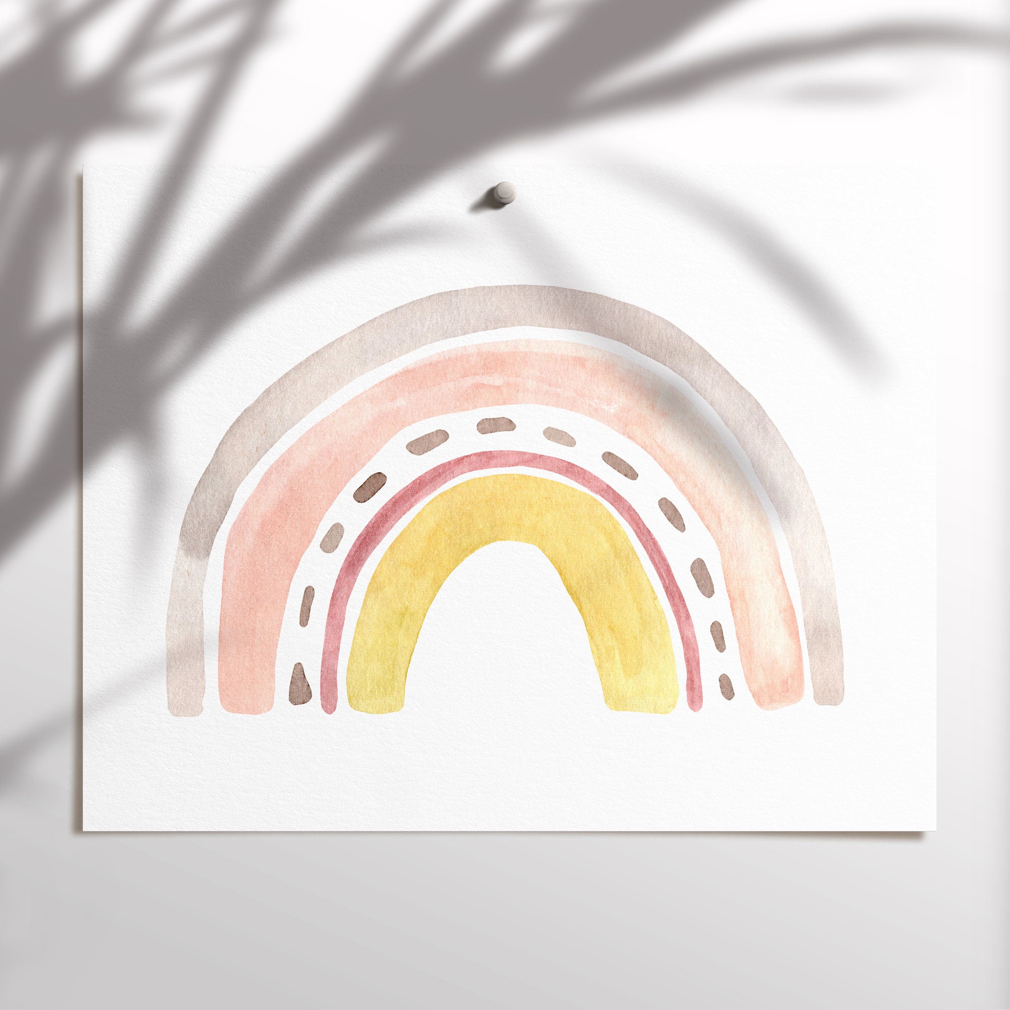 Watercolour Rainbow Print