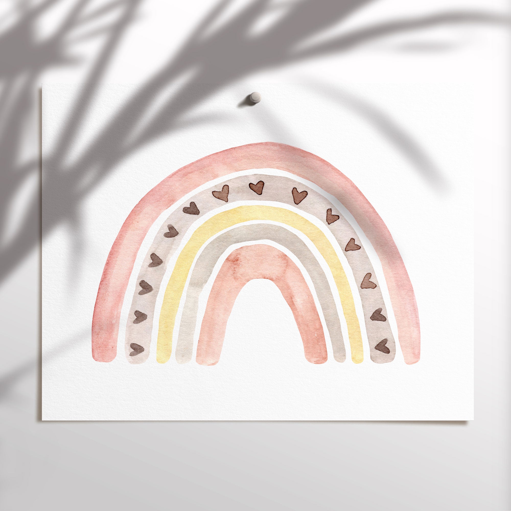 Watercolour Rainbow Print