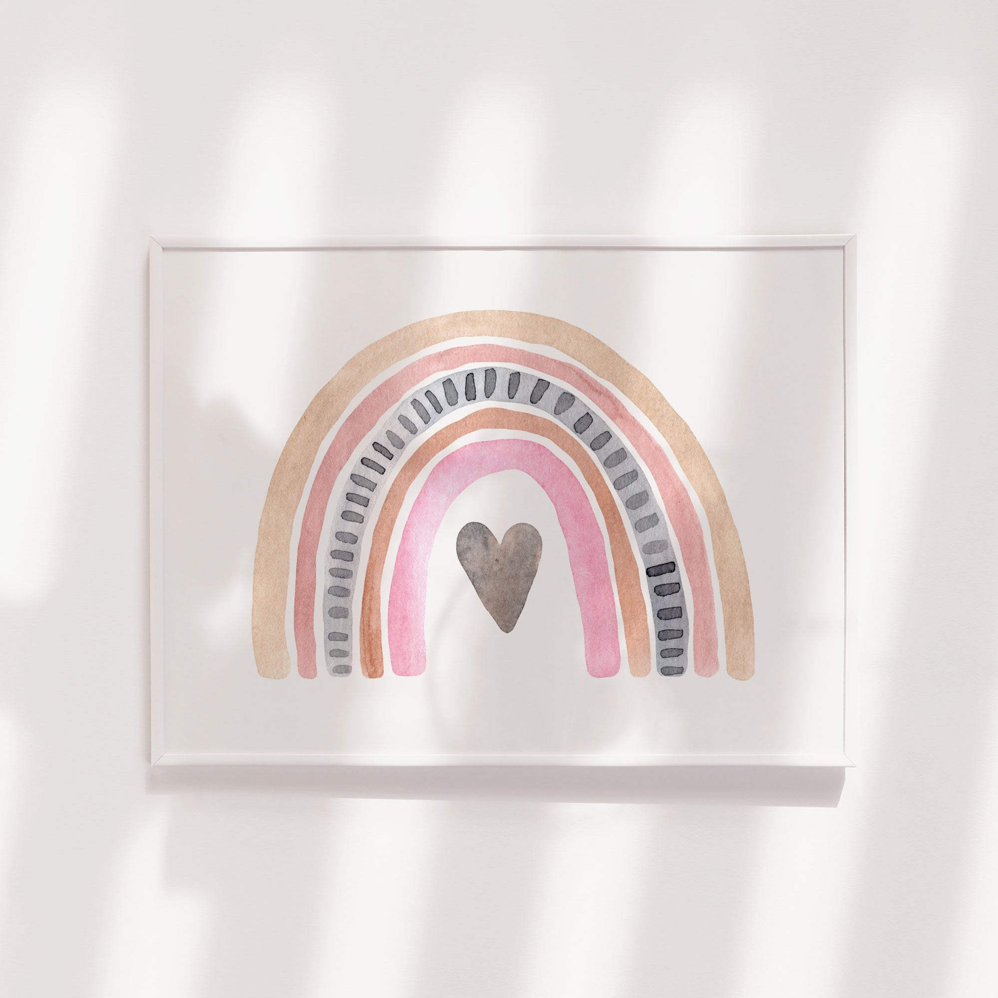 Watercolour Rainbow Print