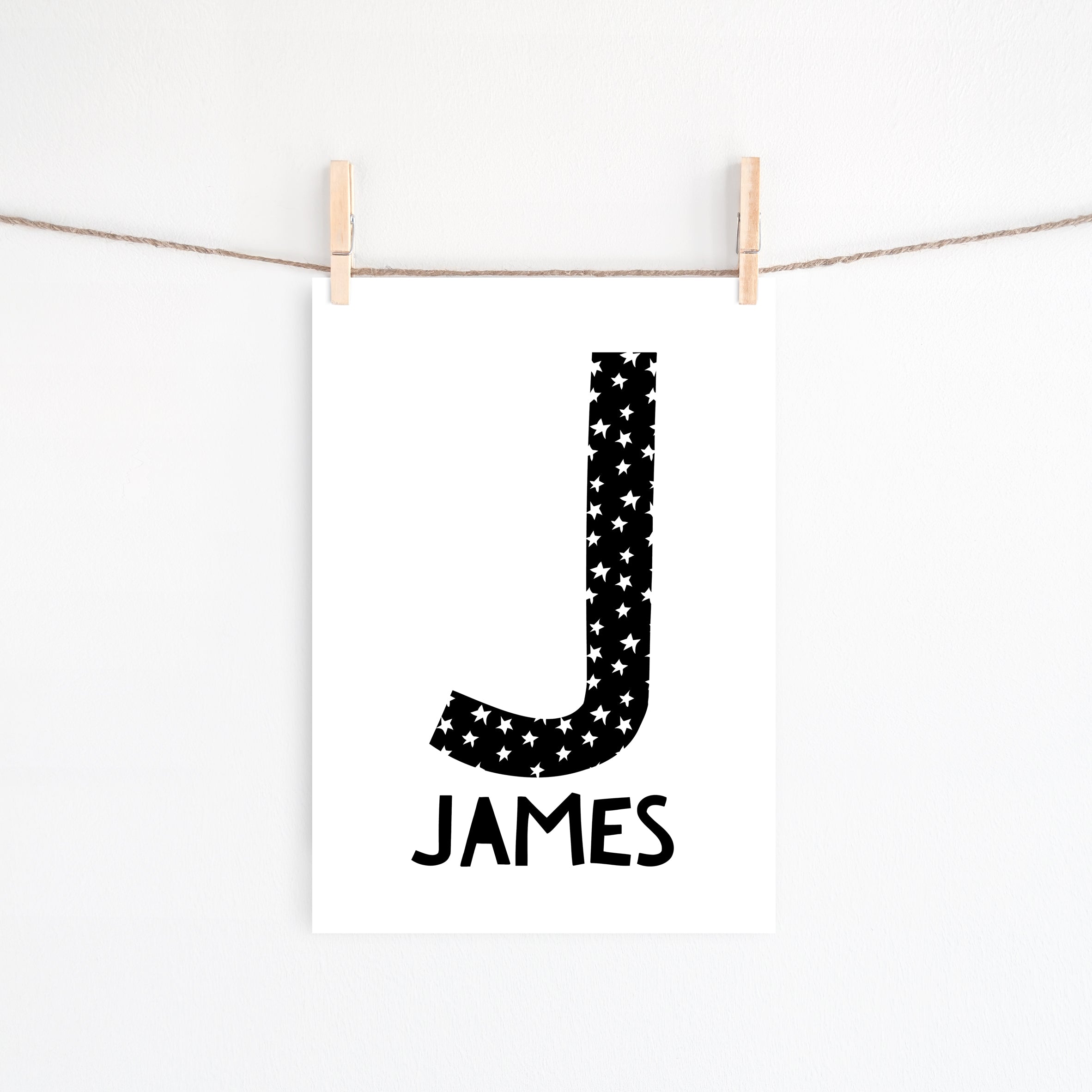 Stars Letter Name Print