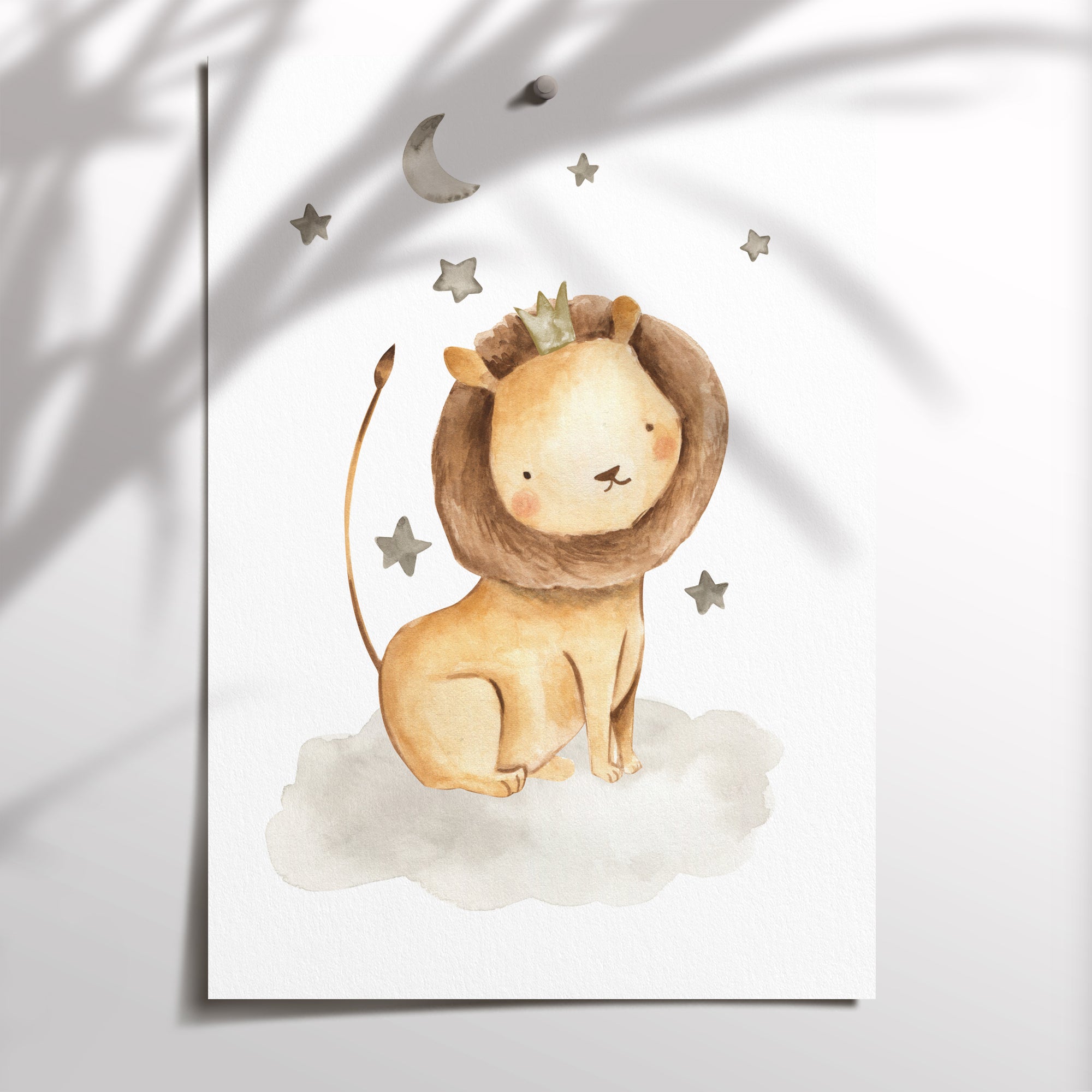 Lion & Stars Print