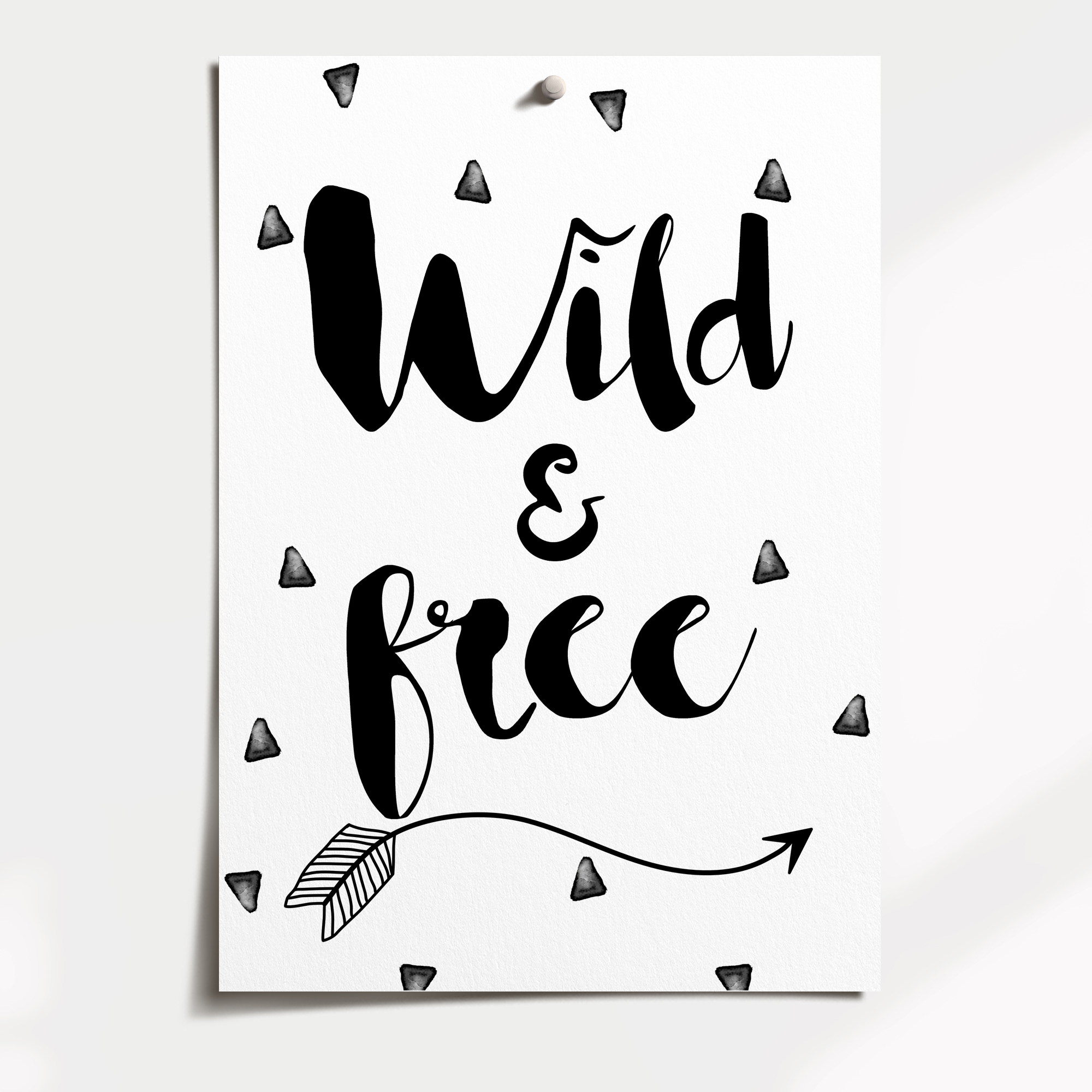 Tribal Arrow Wild & Free Print
