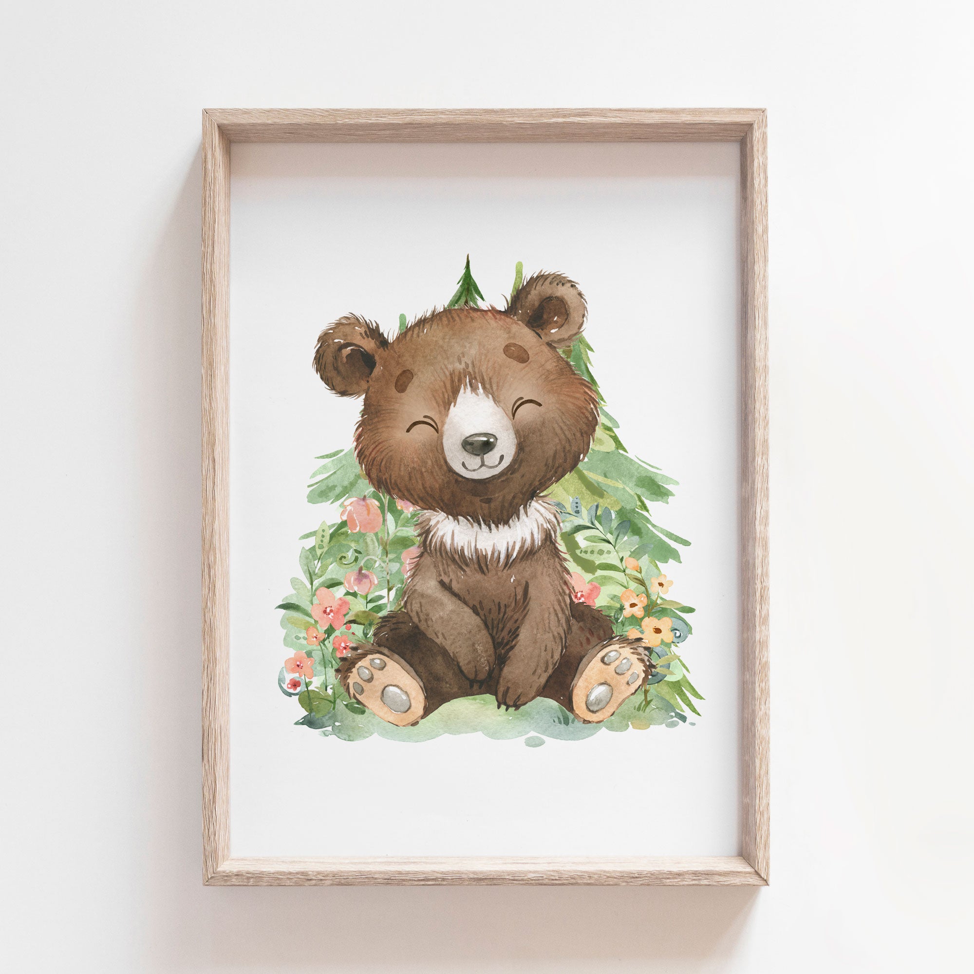 Woodland Bear Print