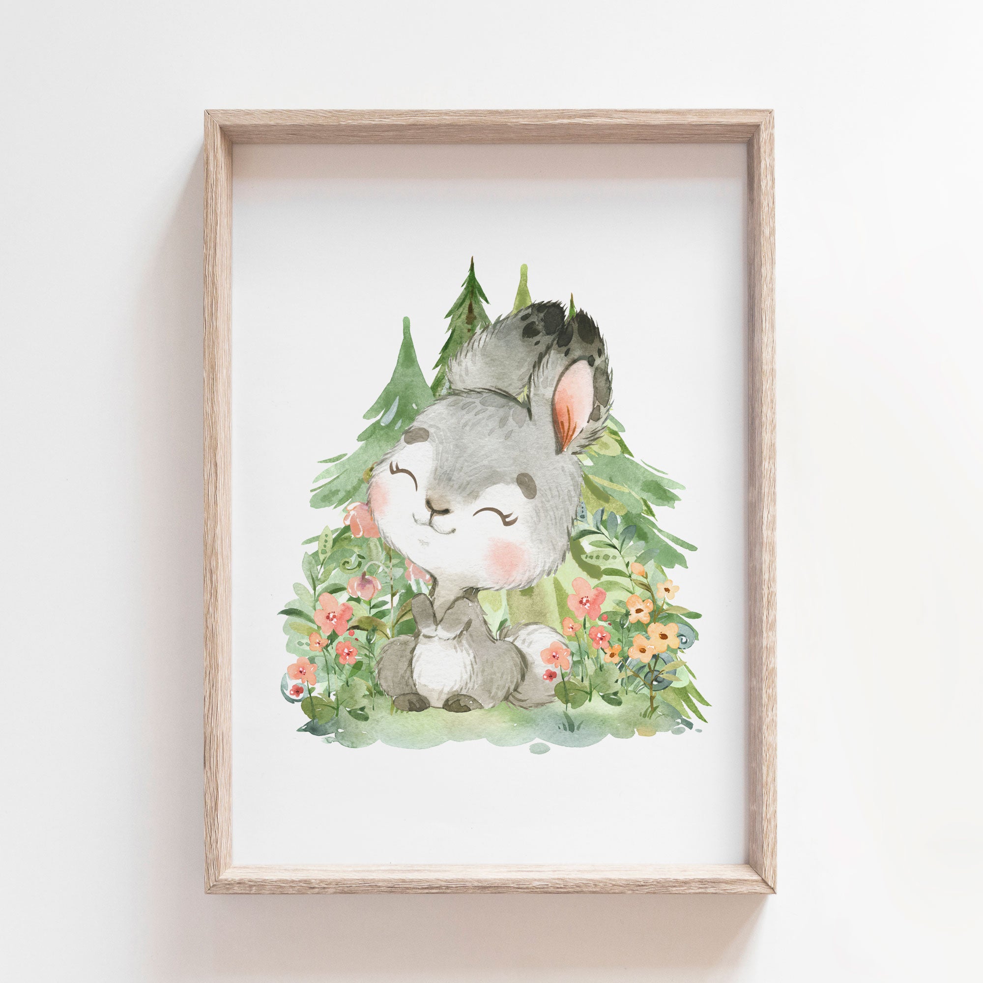 Woodland Bunny Print
