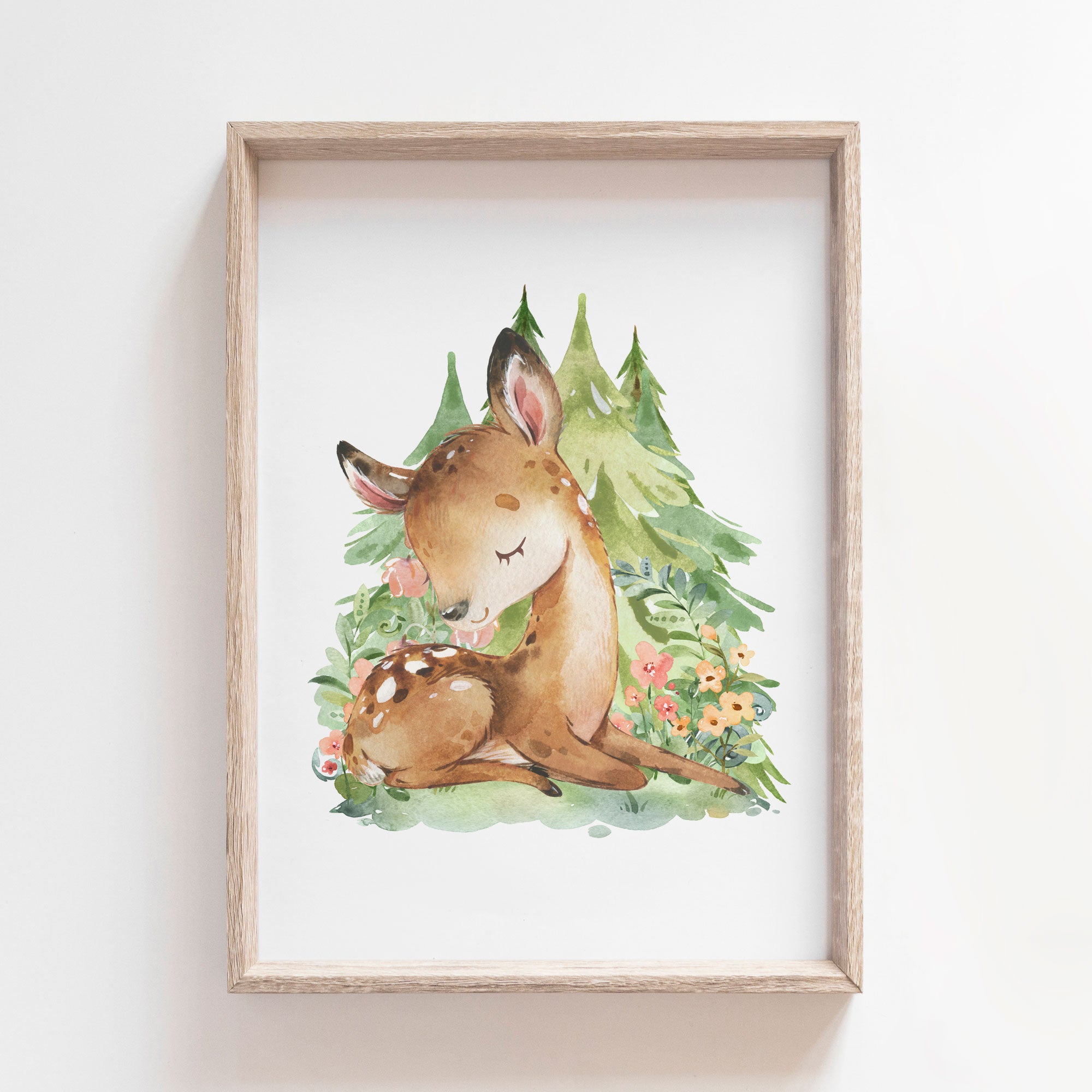 Woodland Deer Print