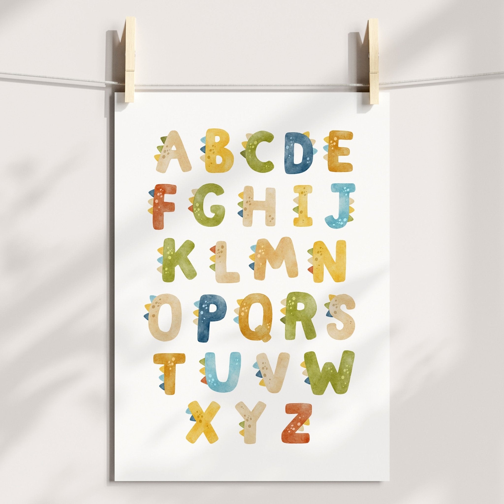 Alphabet & Dinosaur Prints