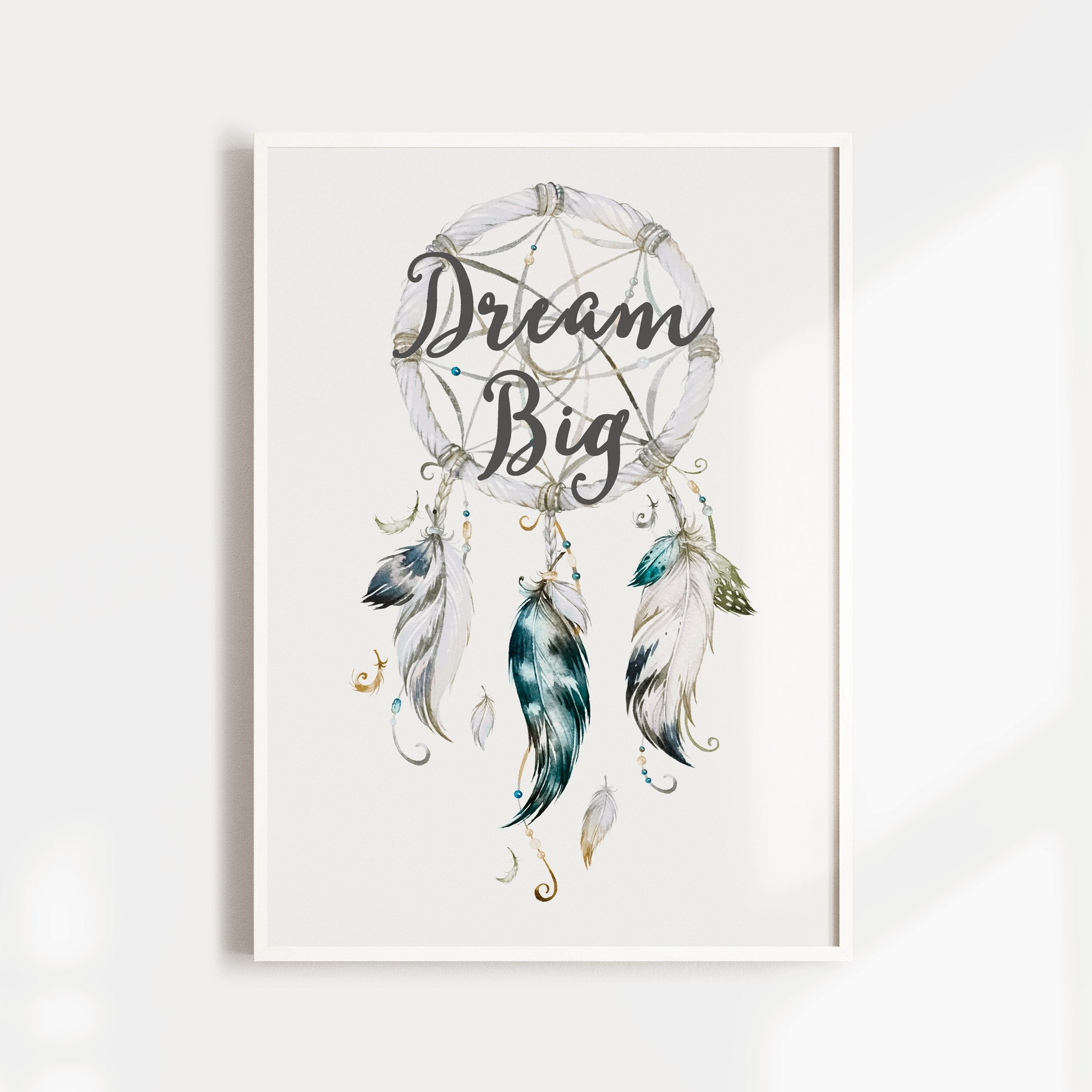 Arrows, Dreamcatcher & Headdress Name Print