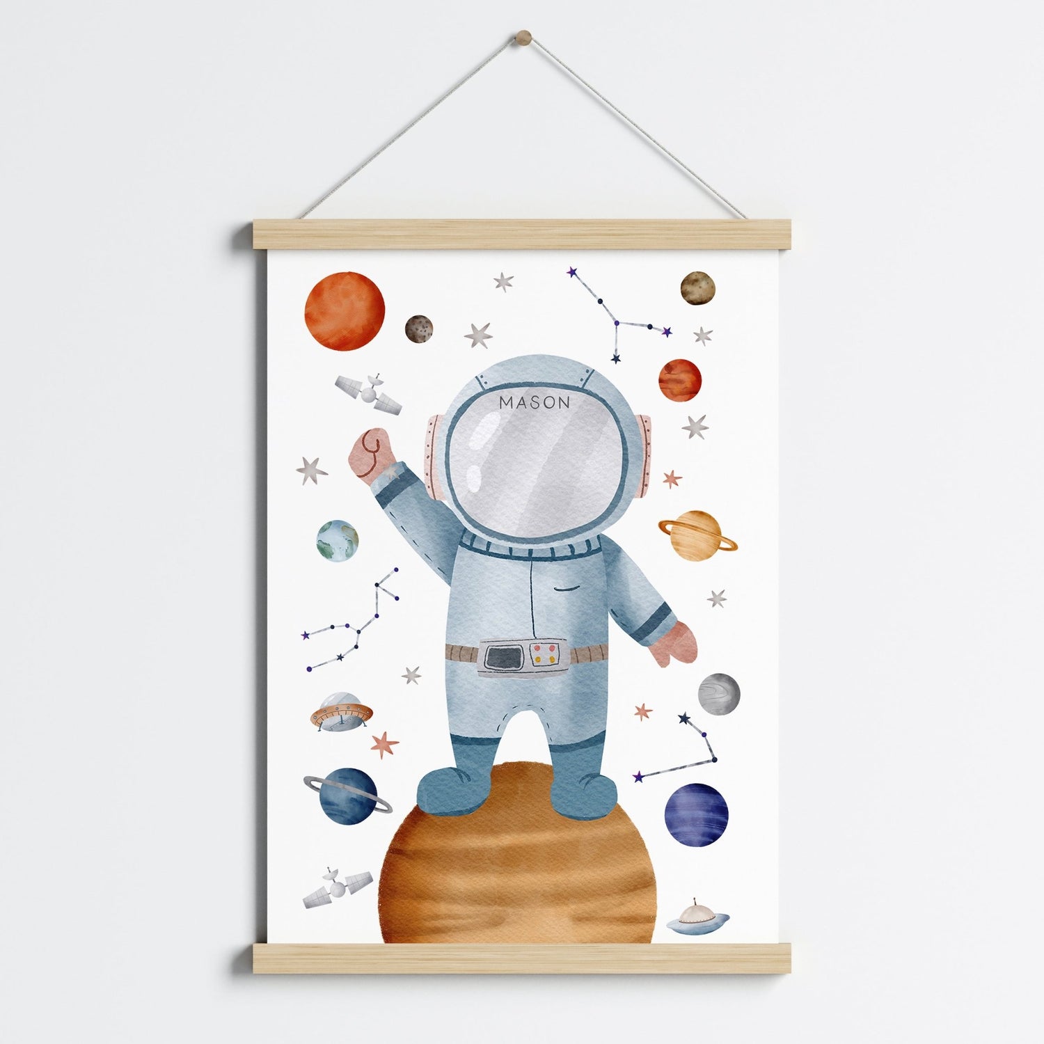 Astronaut Name Print