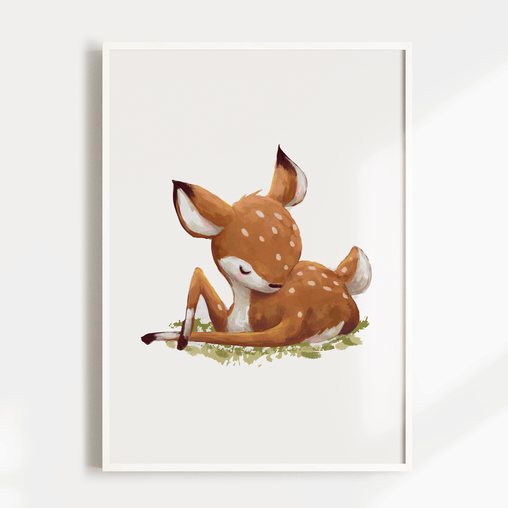 Woodland Baby Deer Print