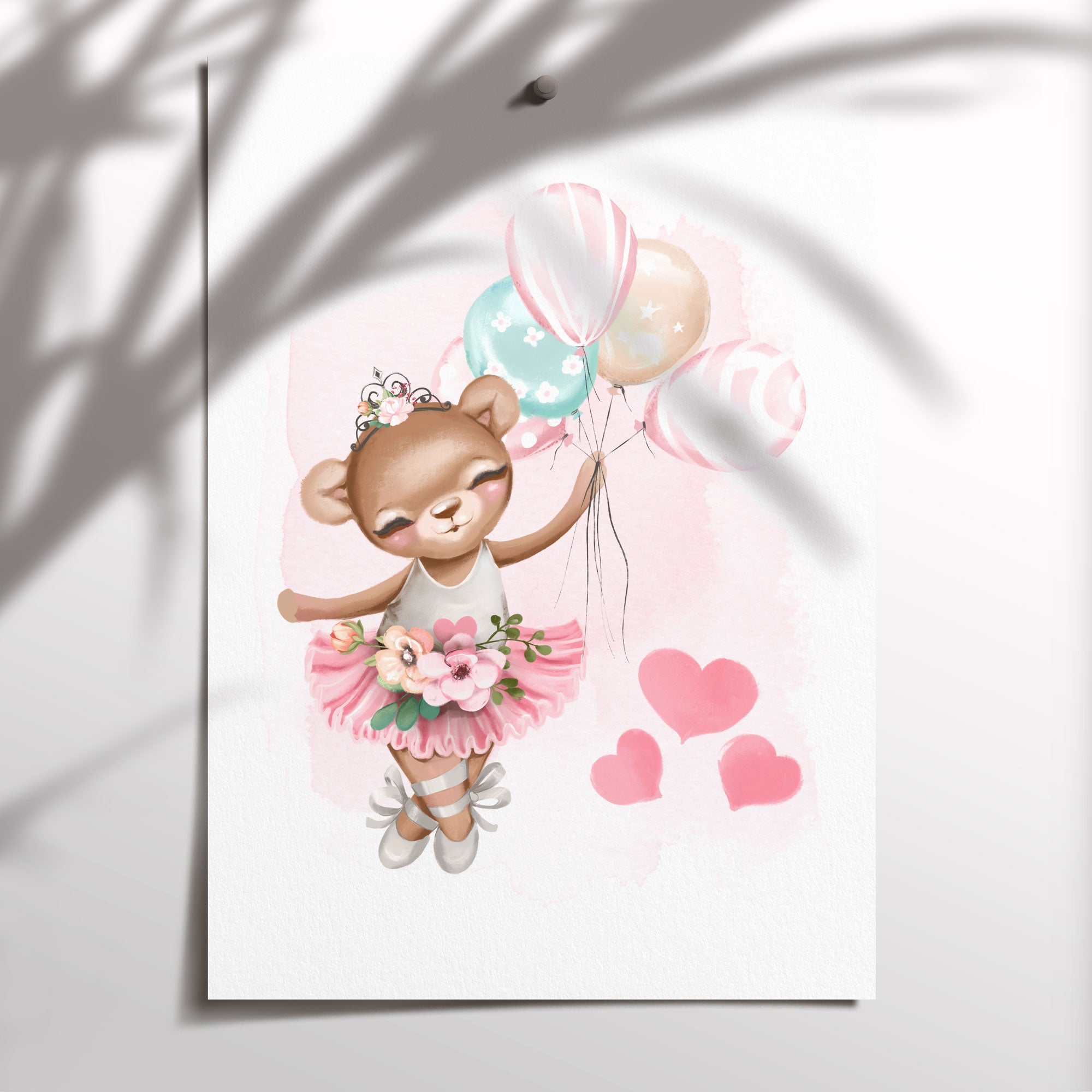 Ballerina Bear Print