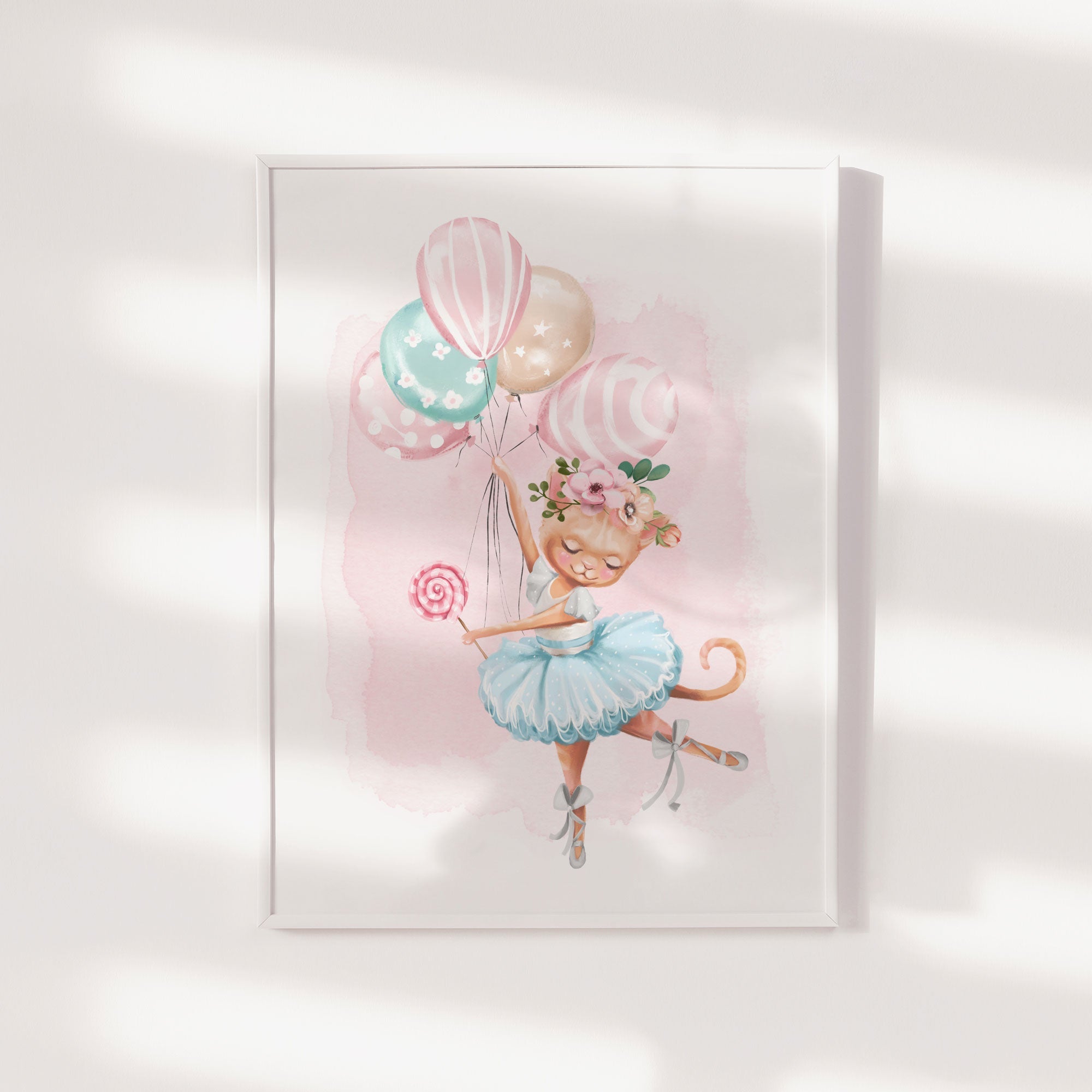 Ballerina Kitten Print