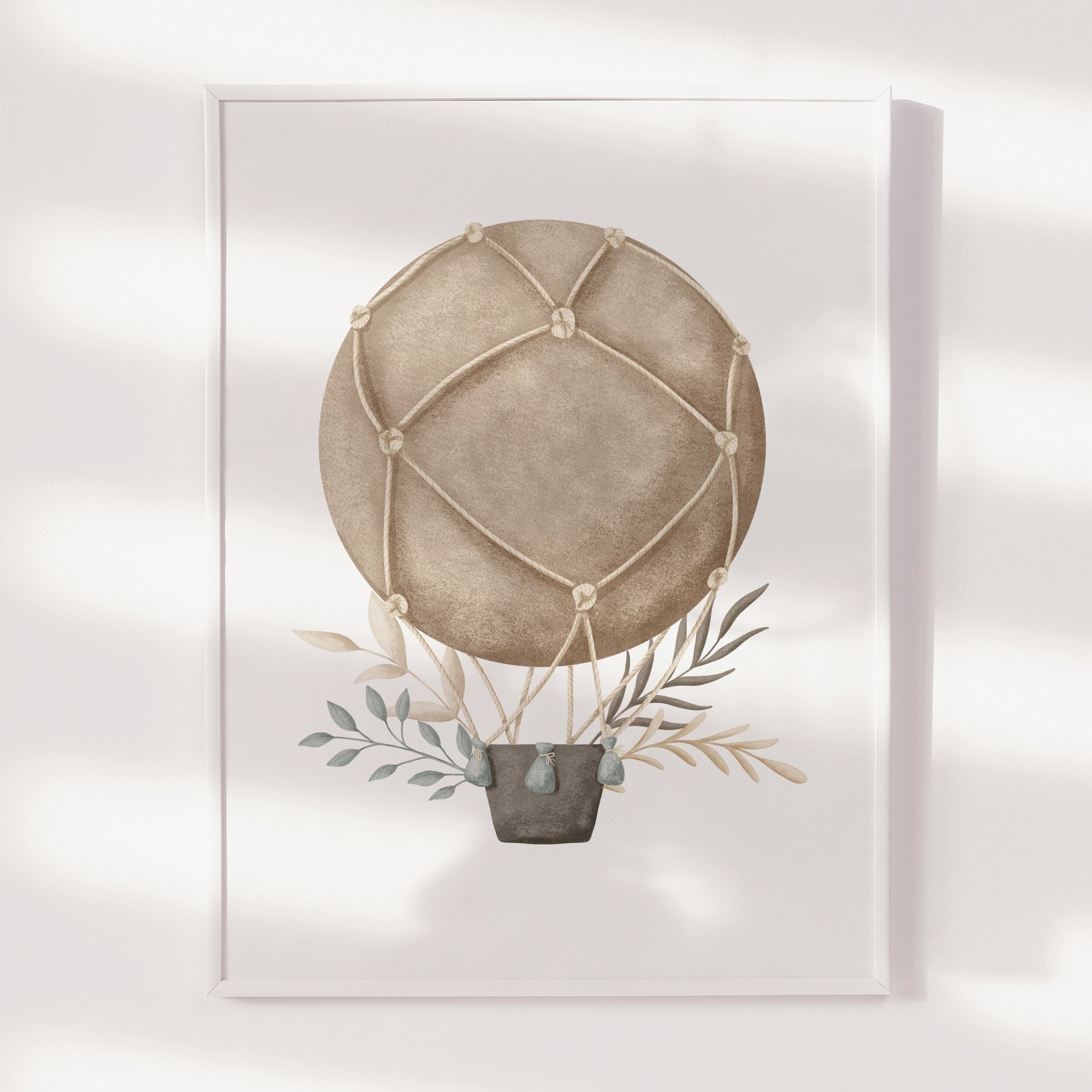 Boho Hot Air Balloon Print