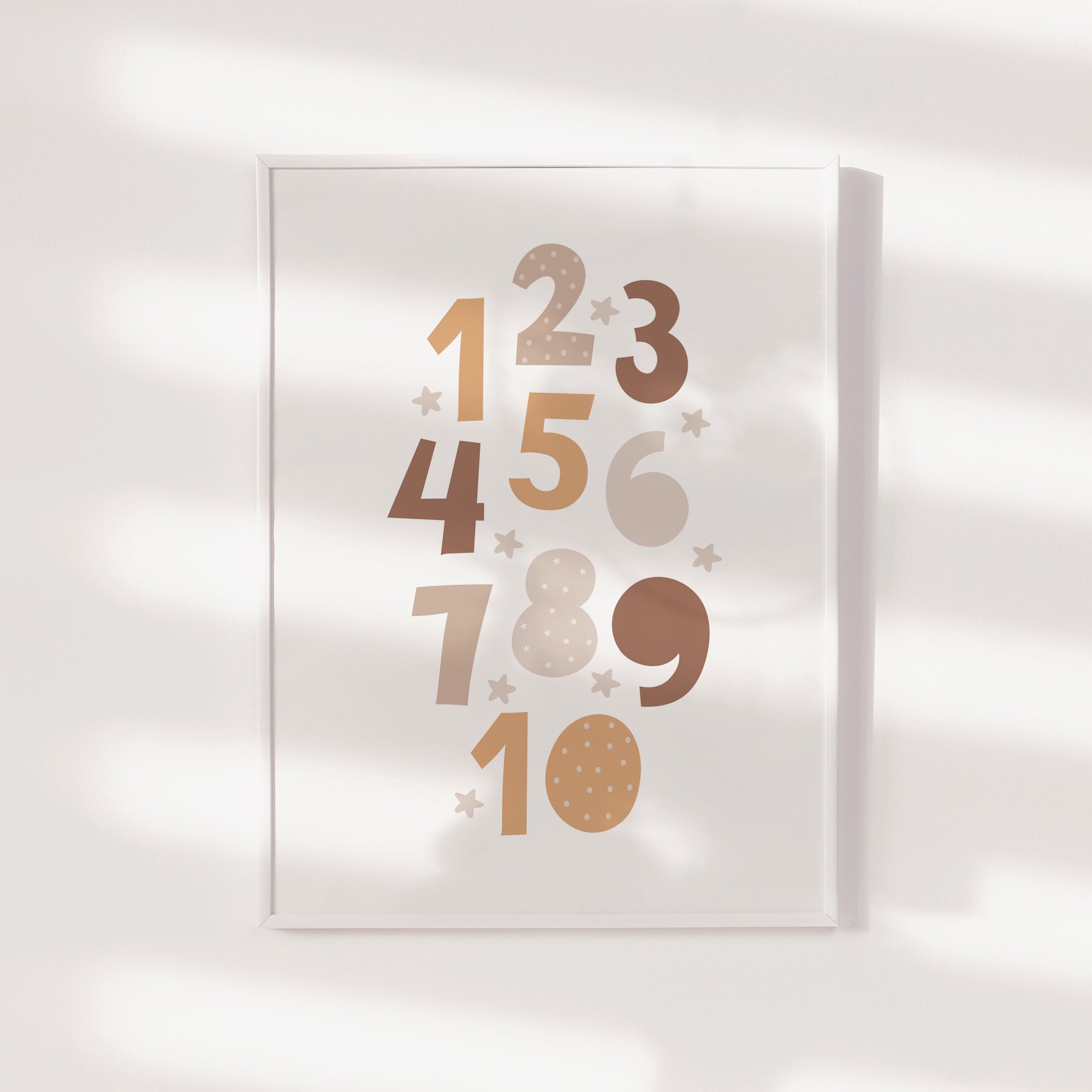 Boho Numbers Print