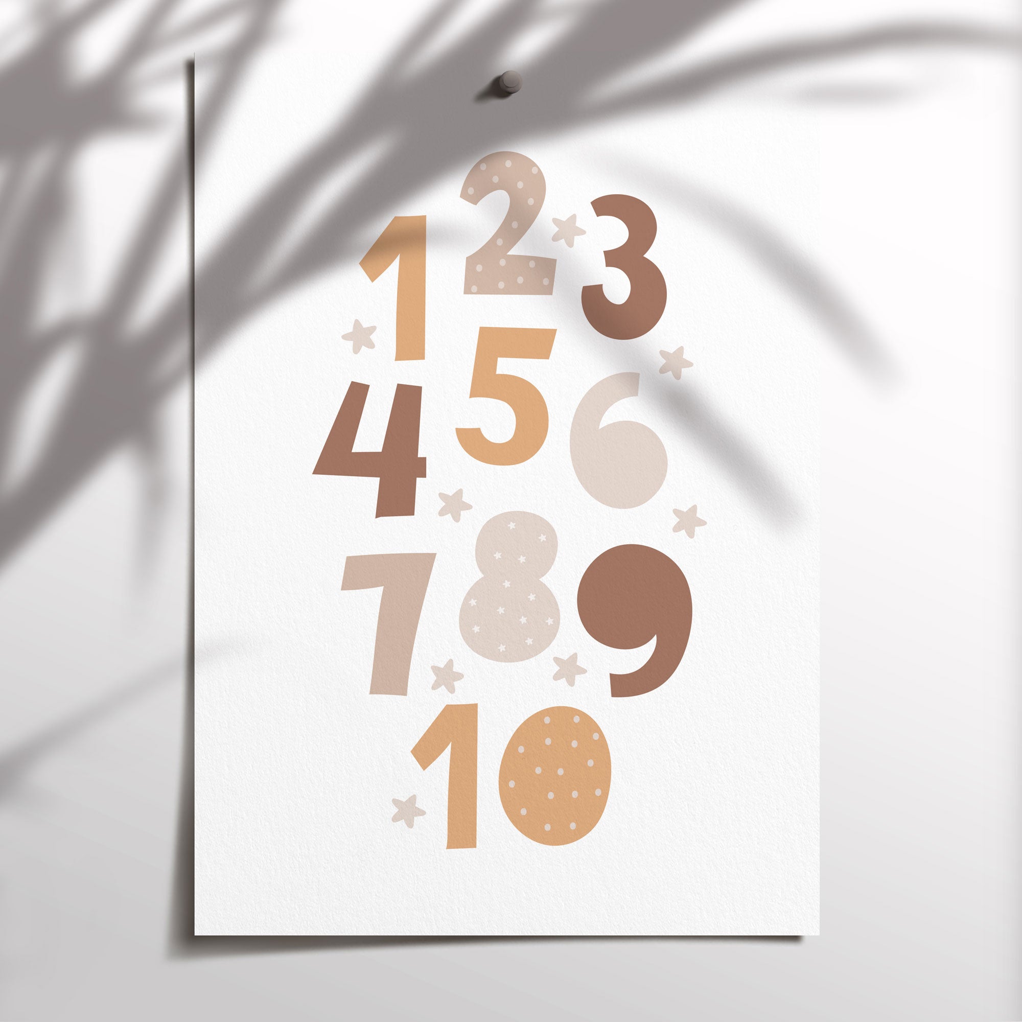 Boho Numbers Print