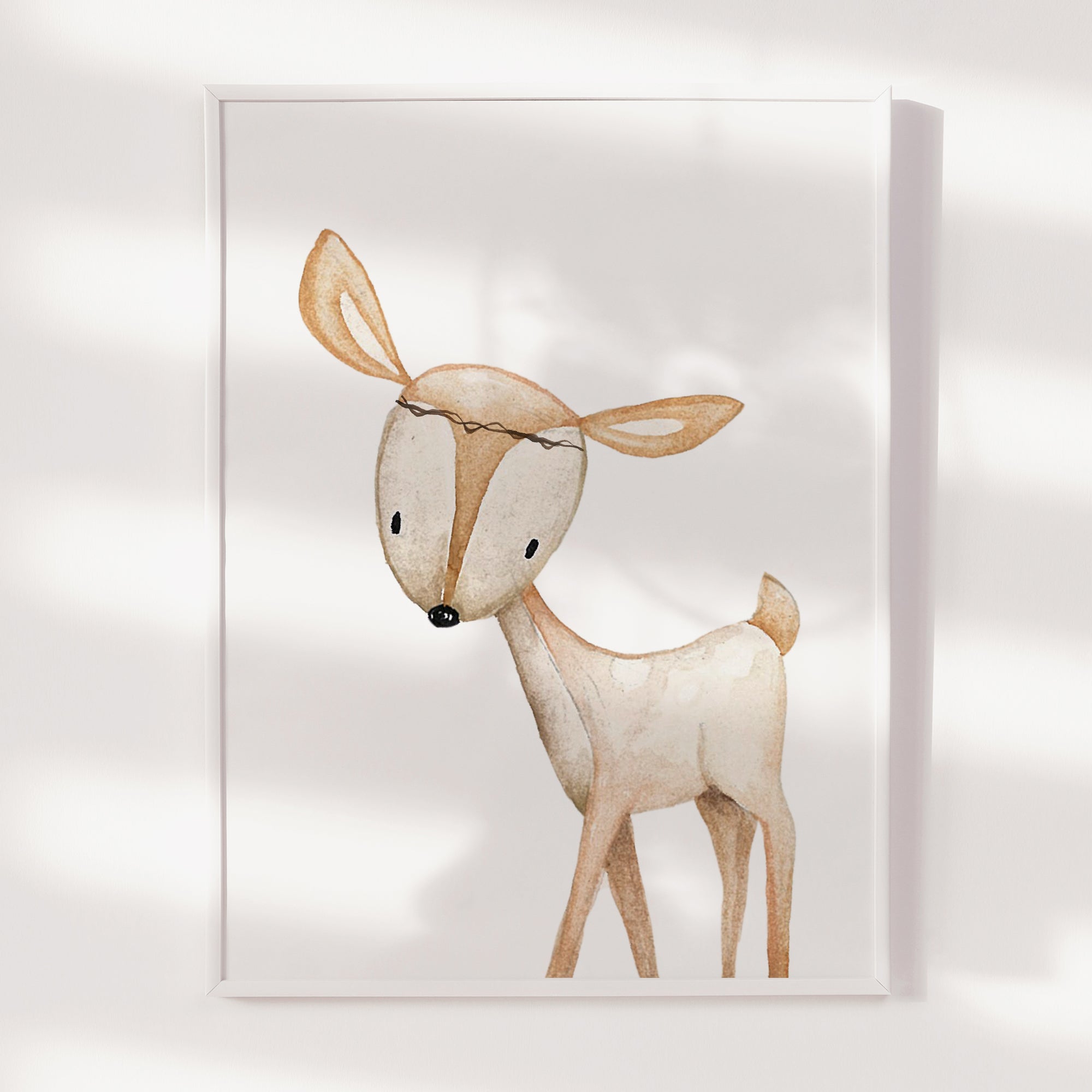 Woodland Deer Art Print