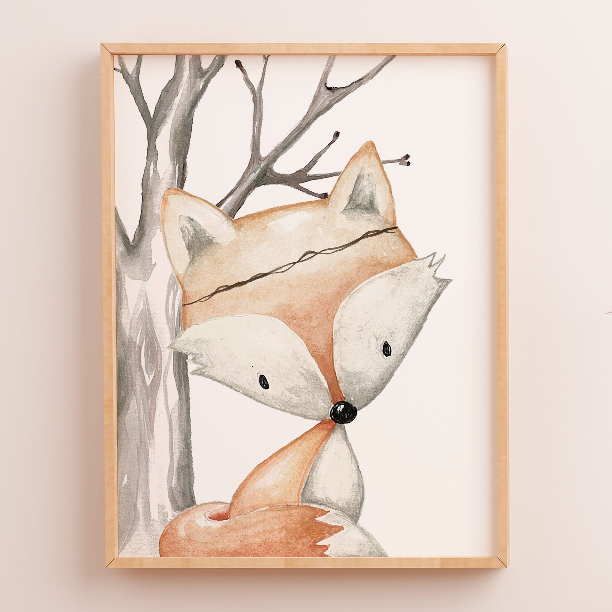 Woodland Fox Print