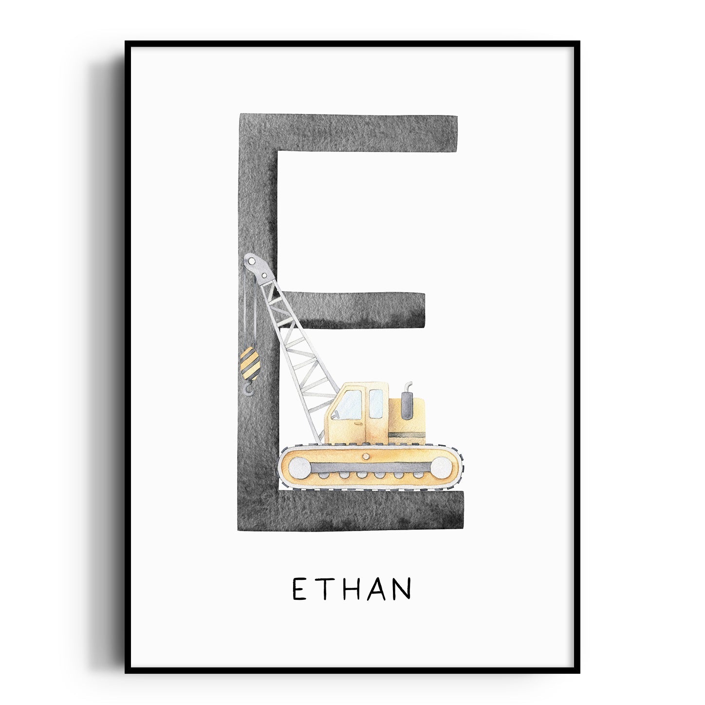 Crane Truck Name Print