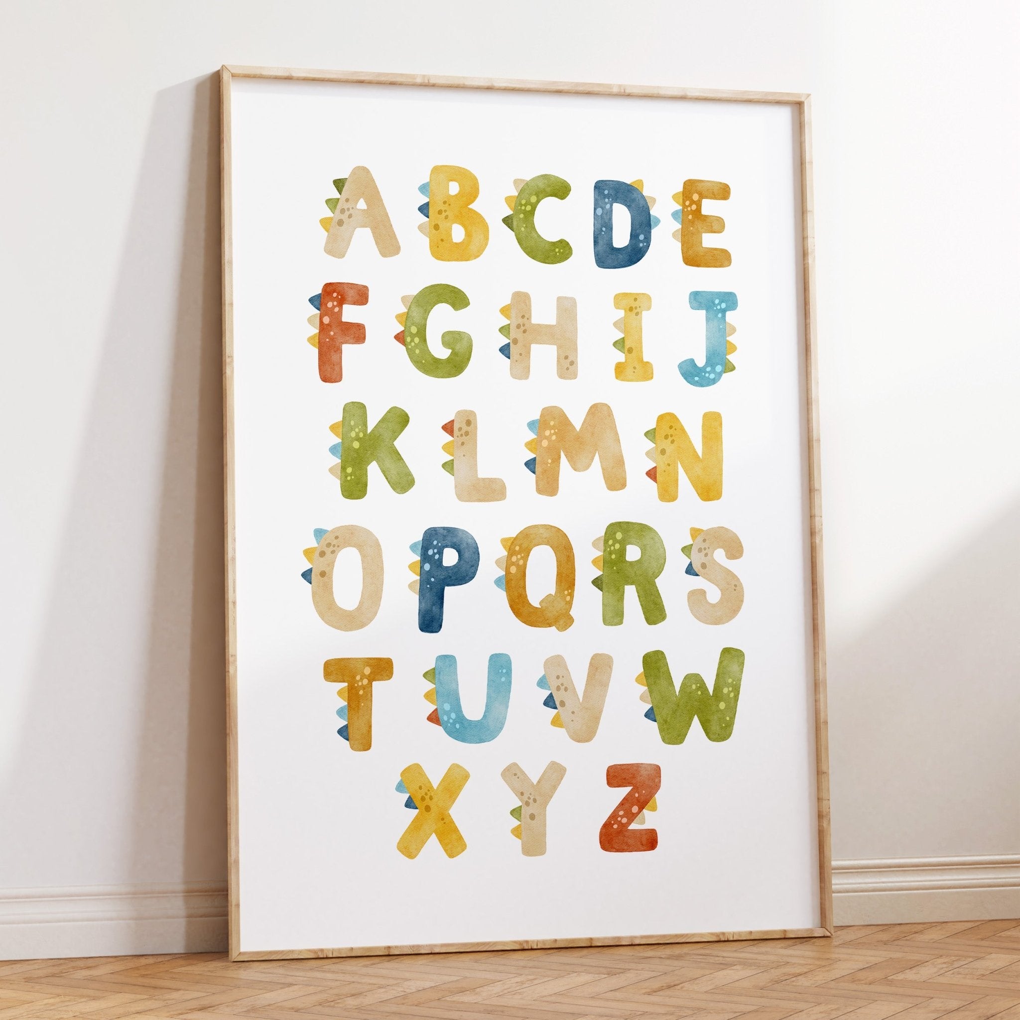 Dinosaur Alphabet Print