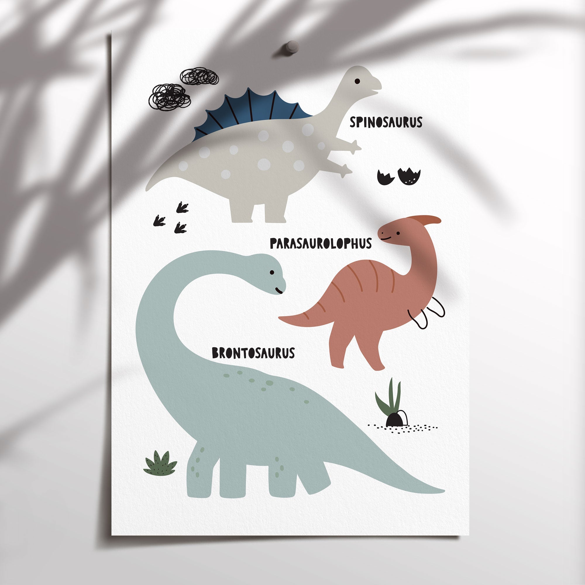 Dinosaur Chart Print