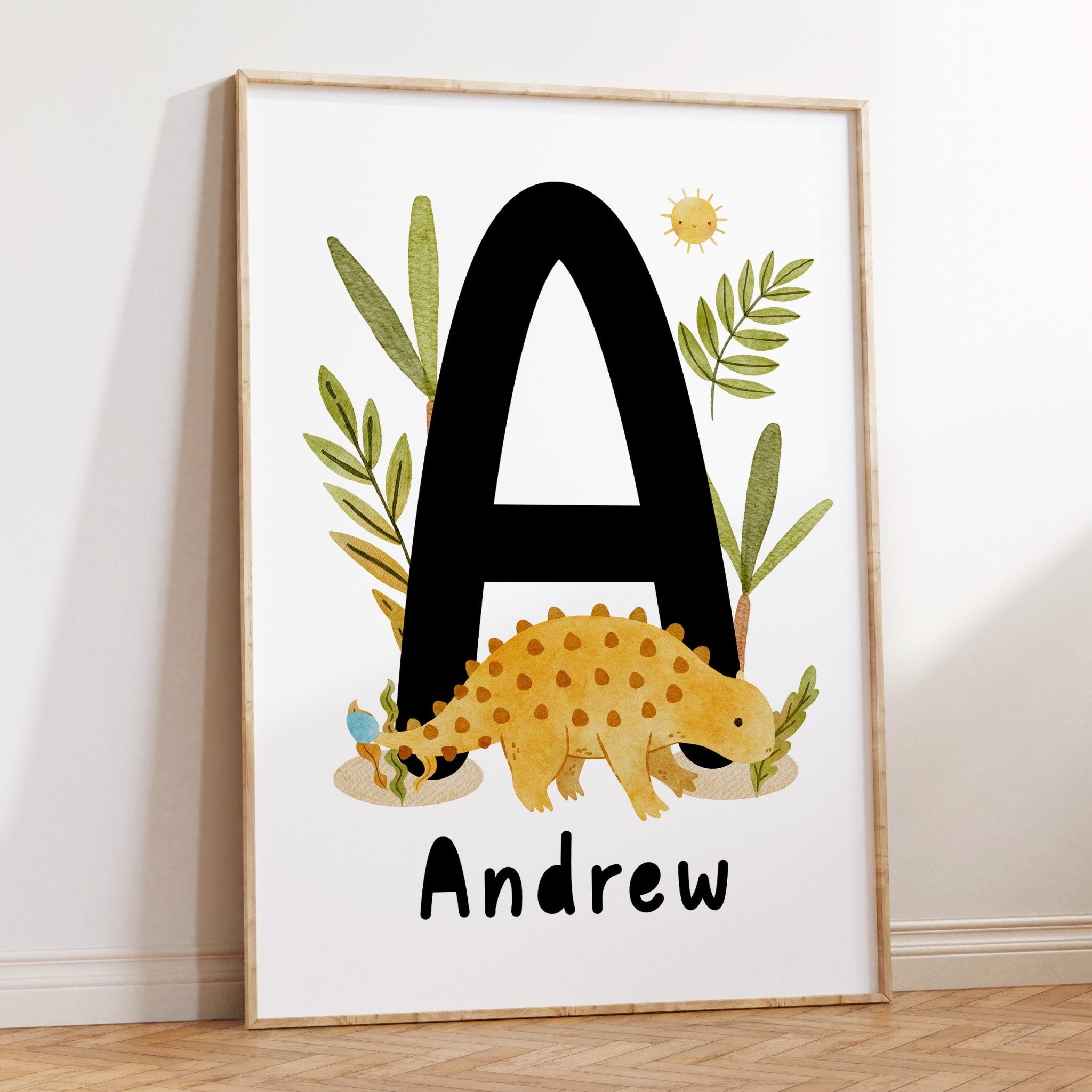 Dinosaur Name Print - Ankylosaurus