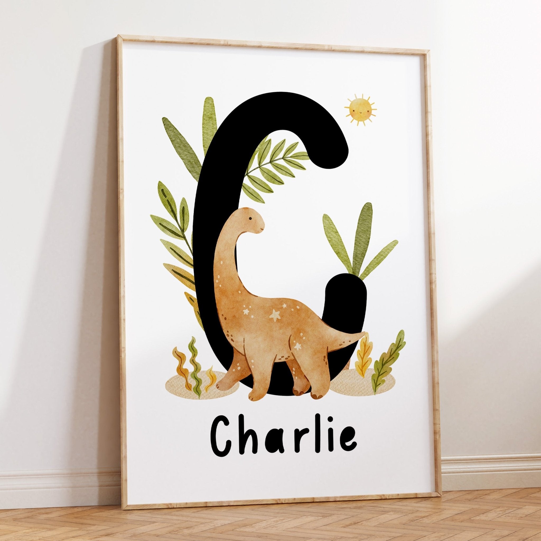 Dinosaur Name Print - Brontosaurus