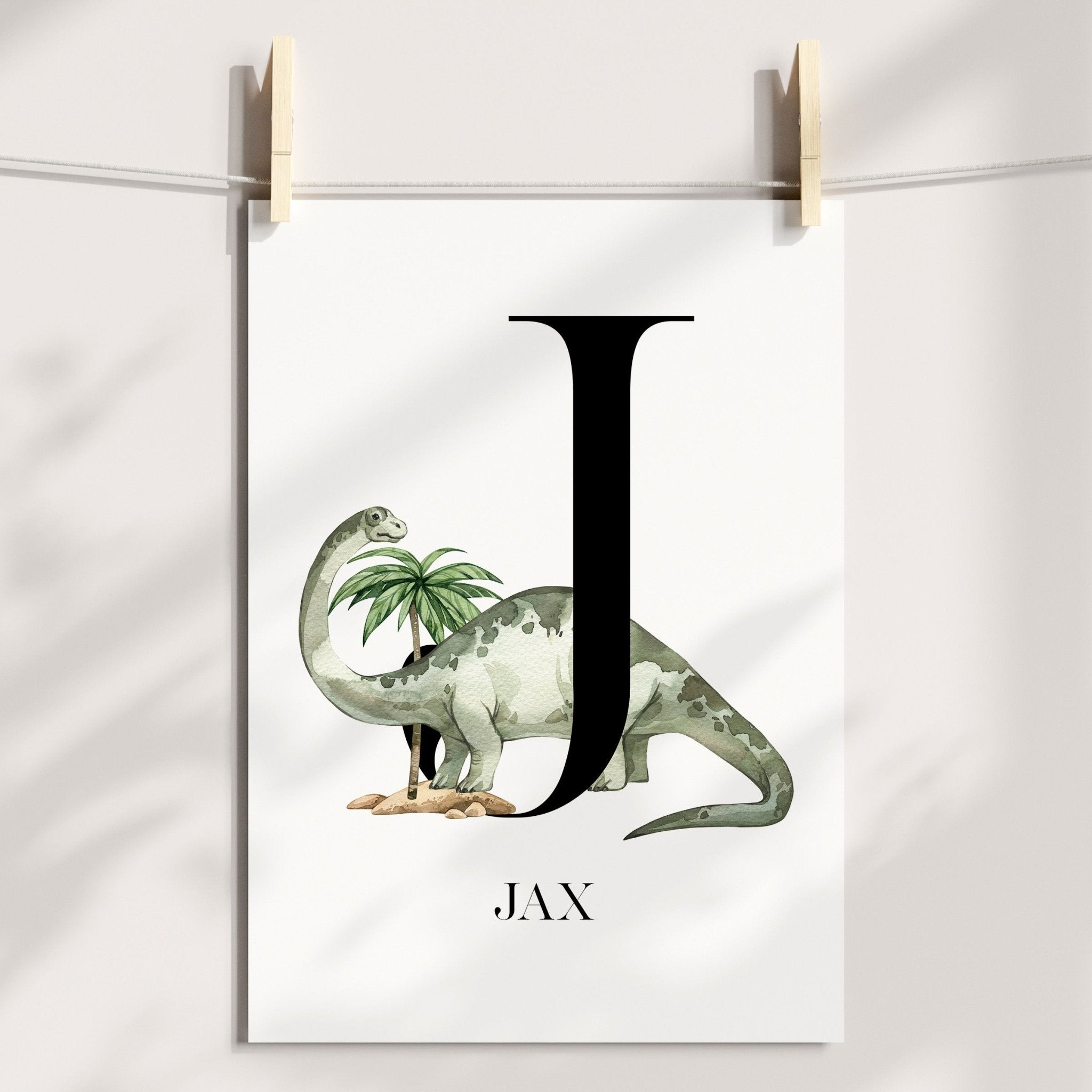 Dinosaur & Name Prints