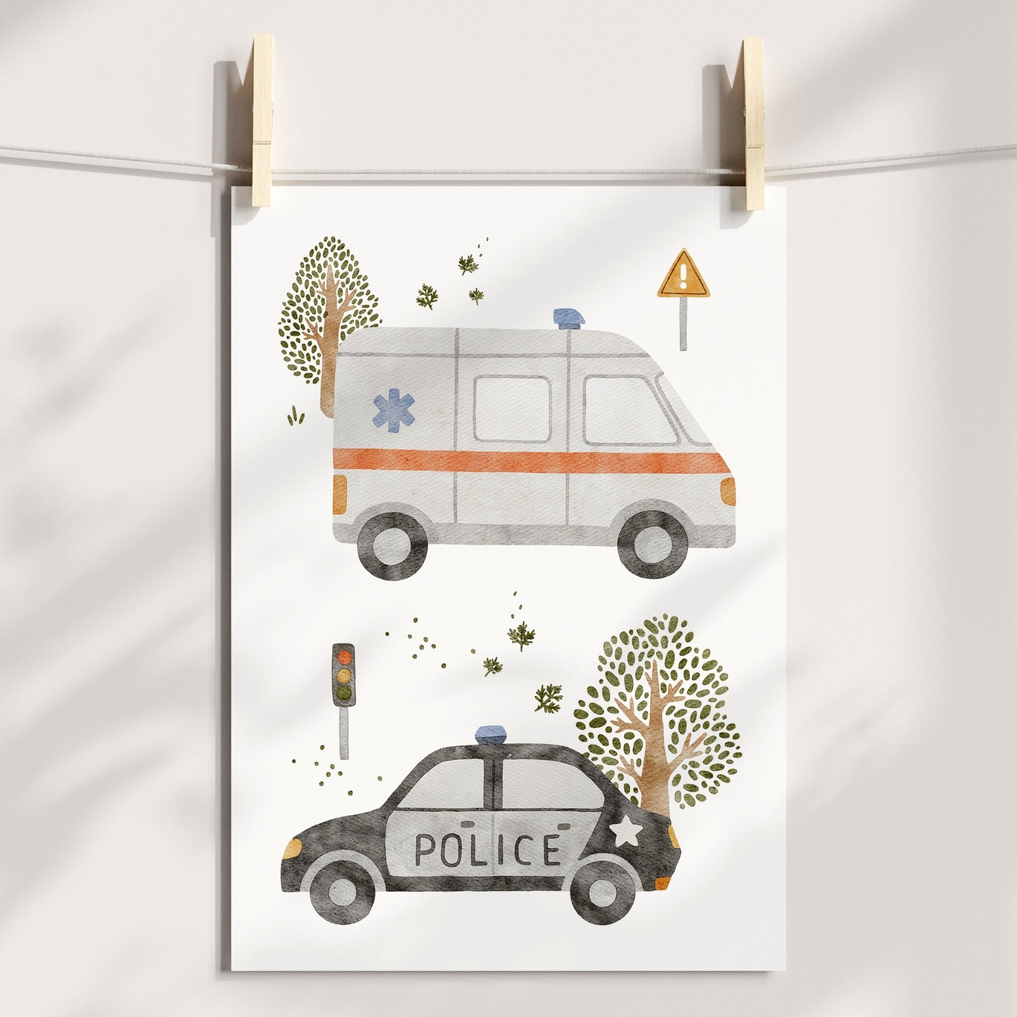 Emergency Vehicles Print