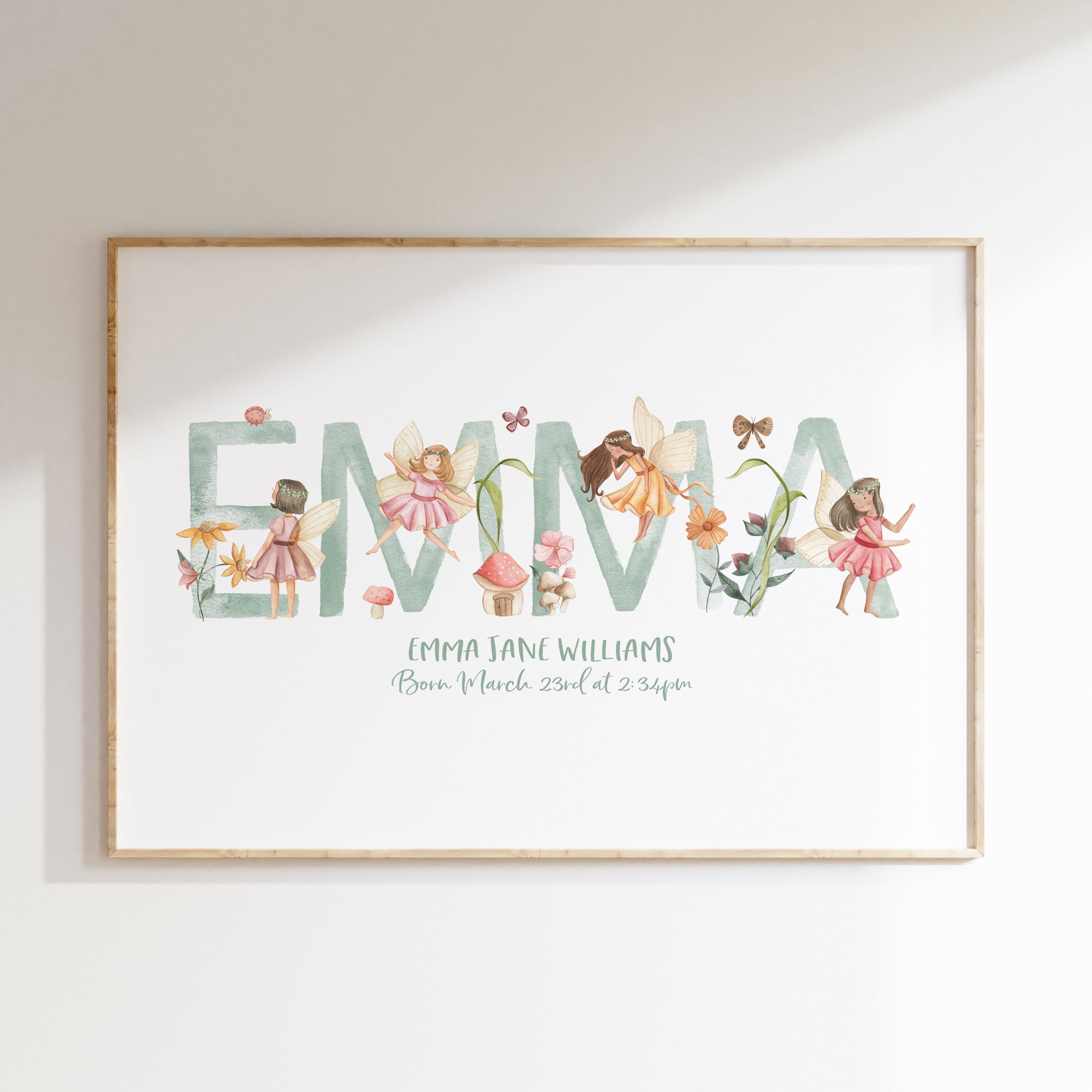 Fairy Name & Birth Print