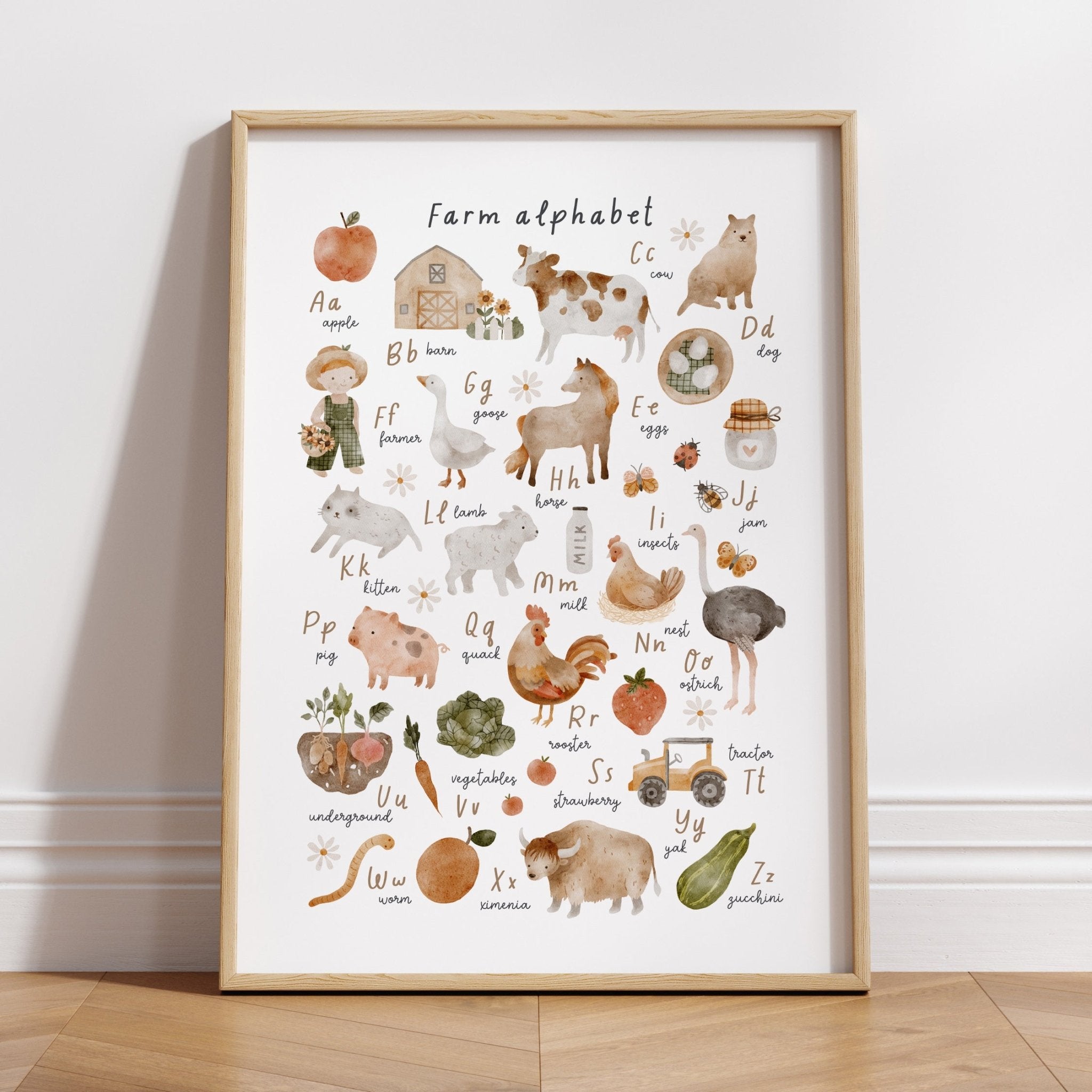 Farm Alphabet Print