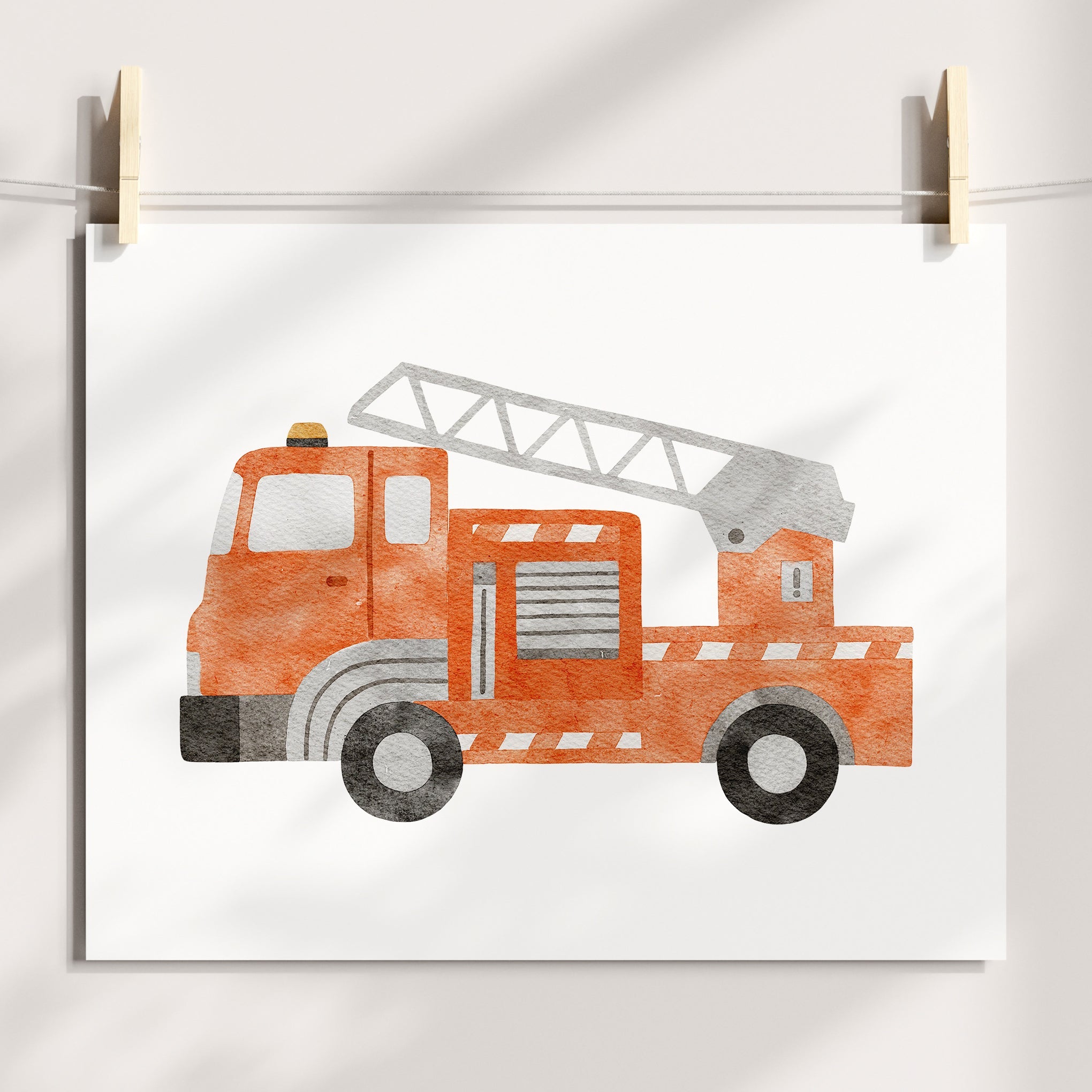Fire Tuck Print