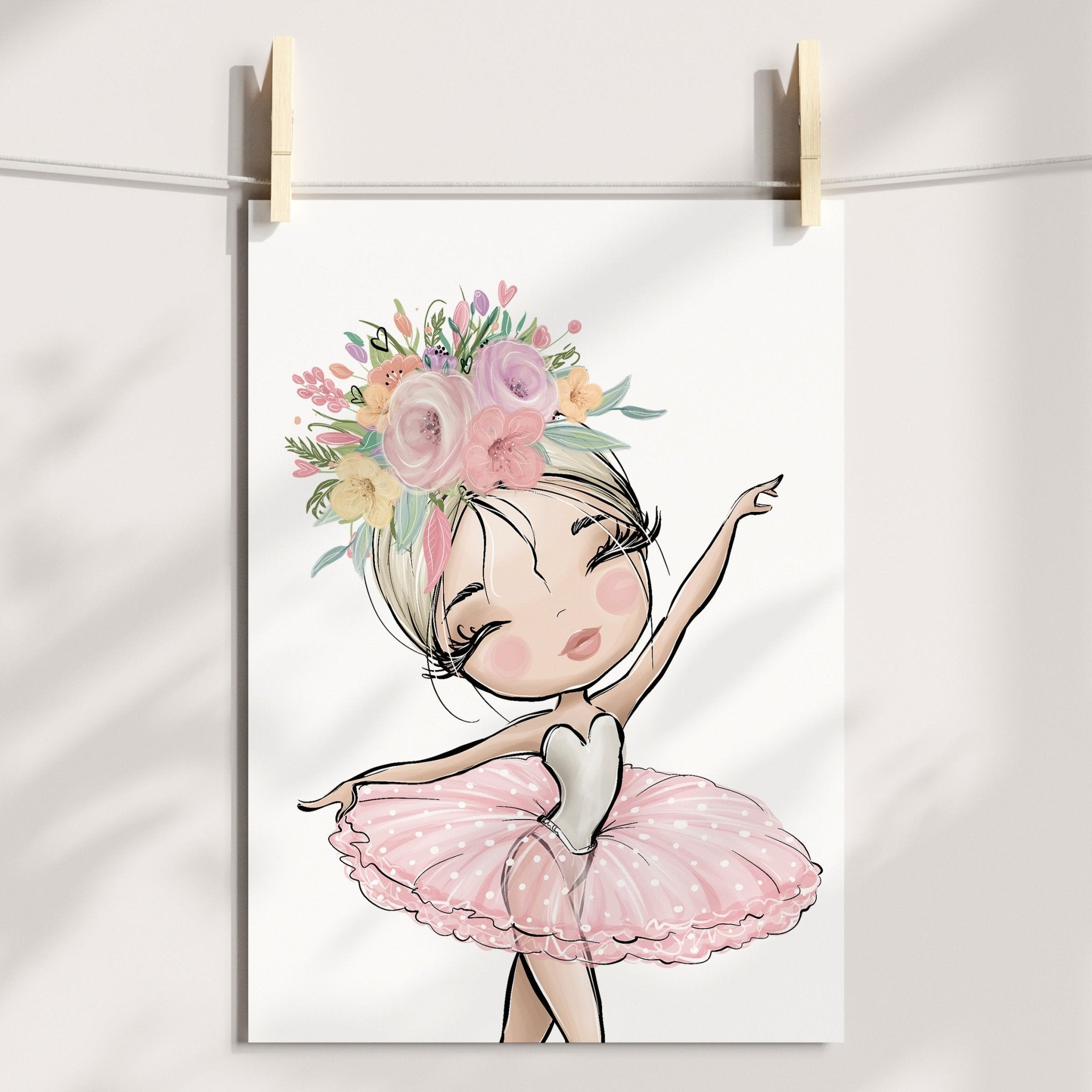 Floral Ballerina Print