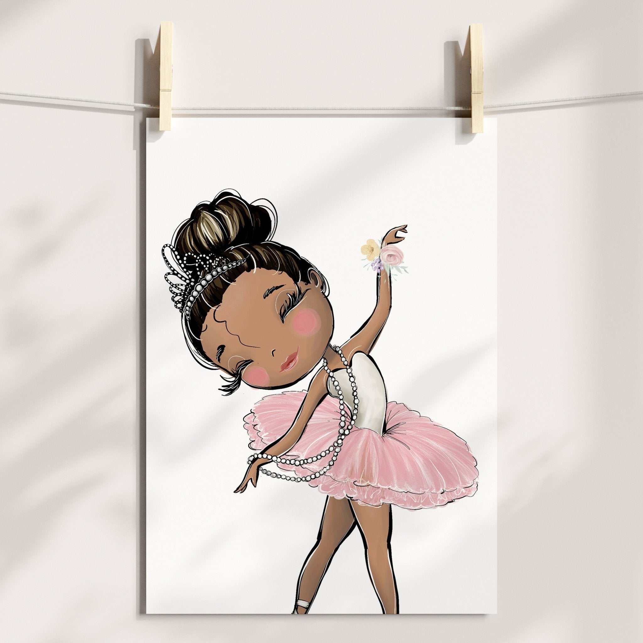 Floral Ballerinas & Name Prints
