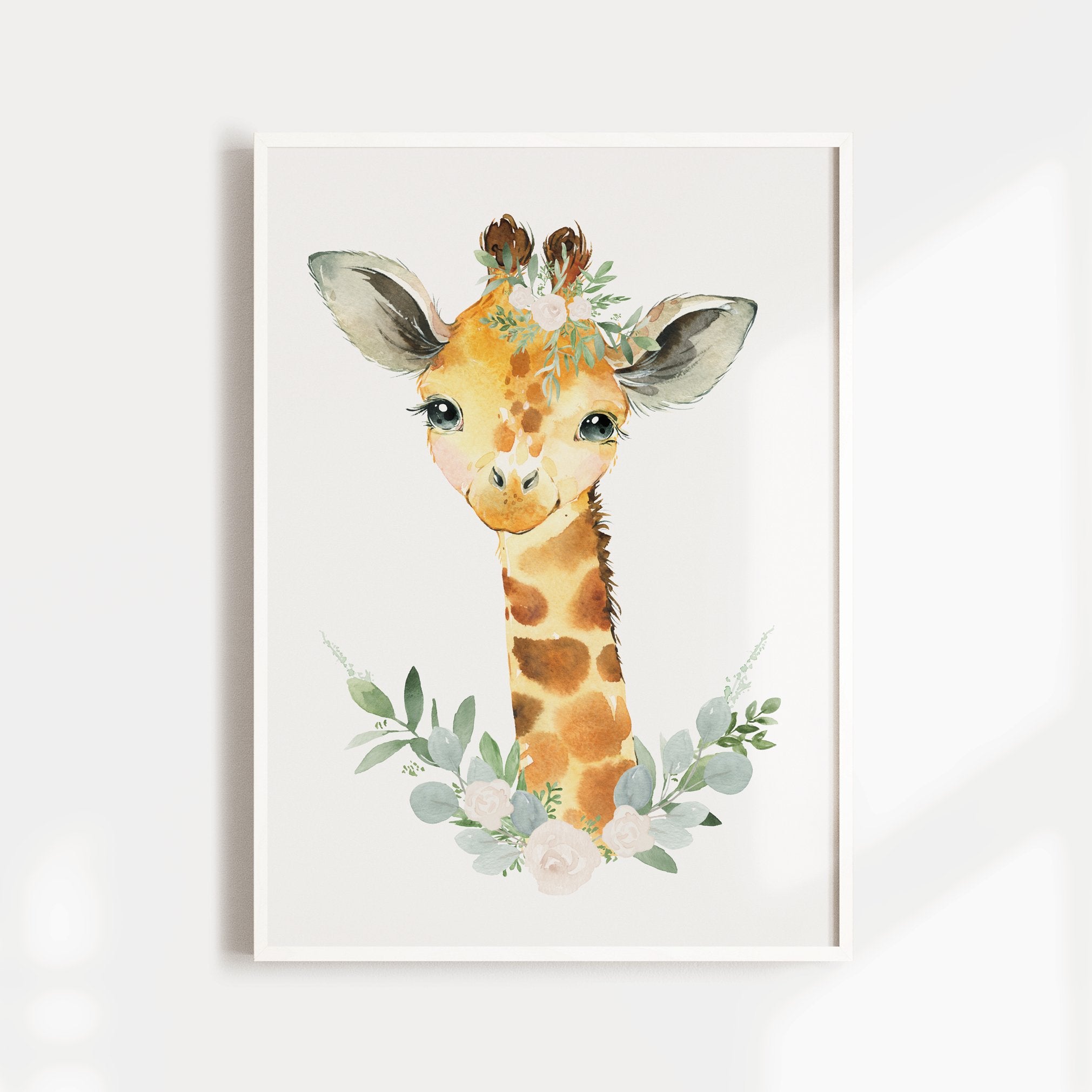 Floral Giraffe Print