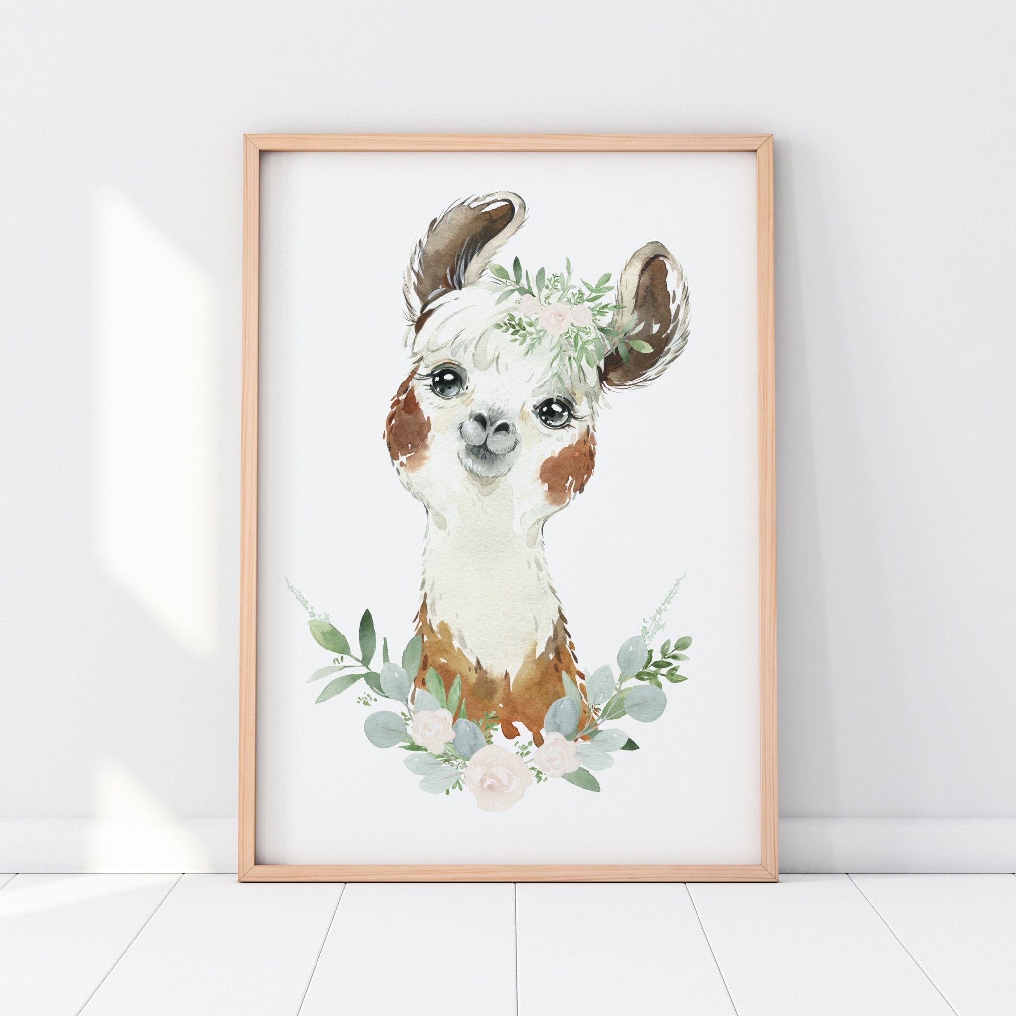 Floral Lion, Red Panda & Llama Prints
