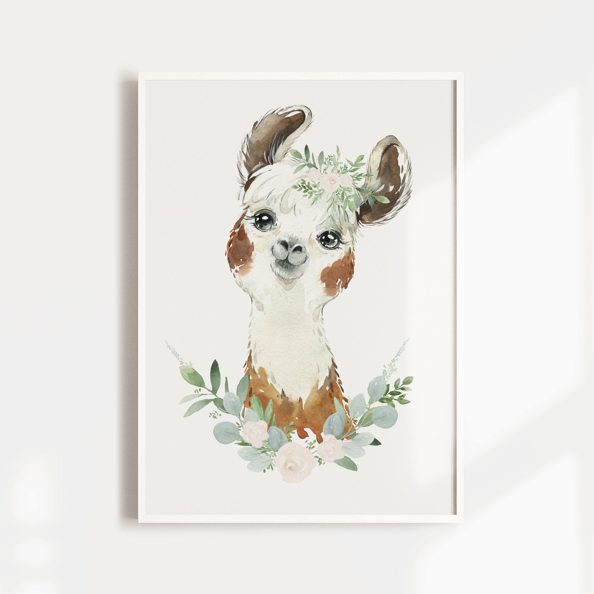 Floral Lion, Red Panda & Llama Prints