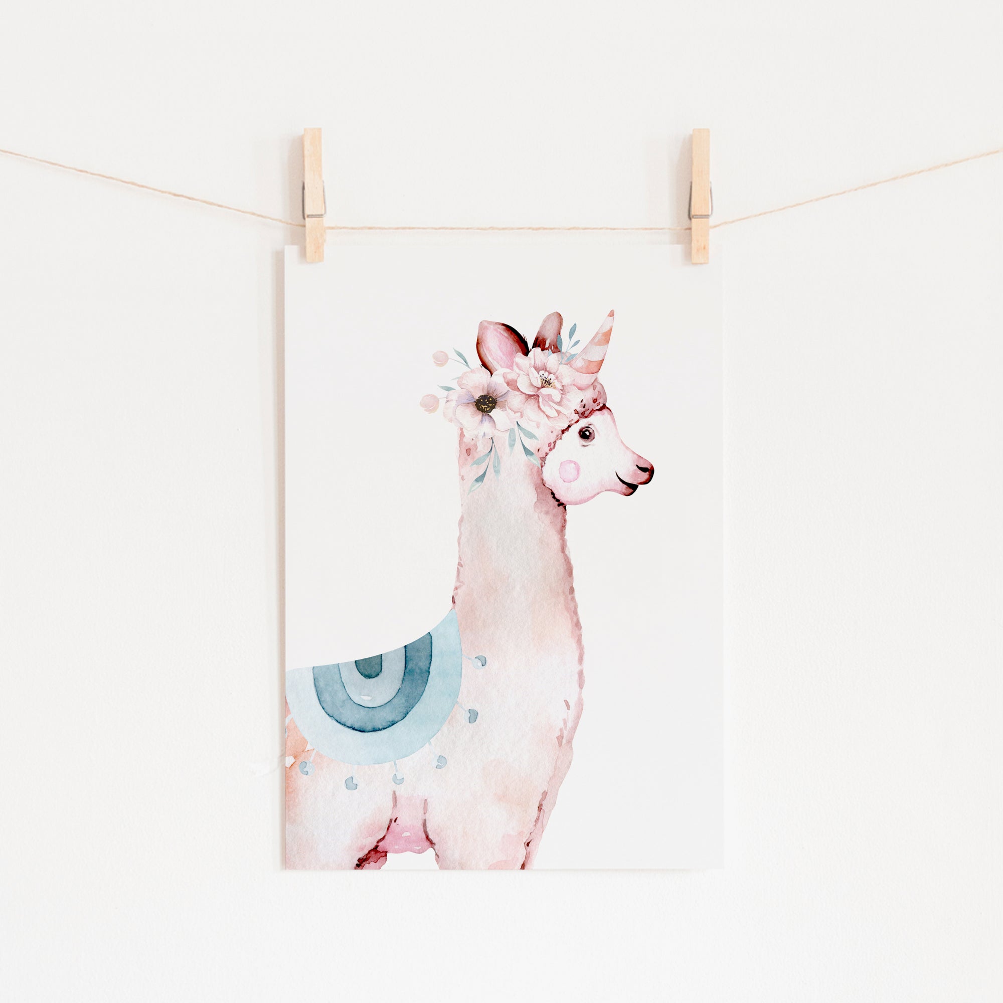Floral Llama's & Name Prints
