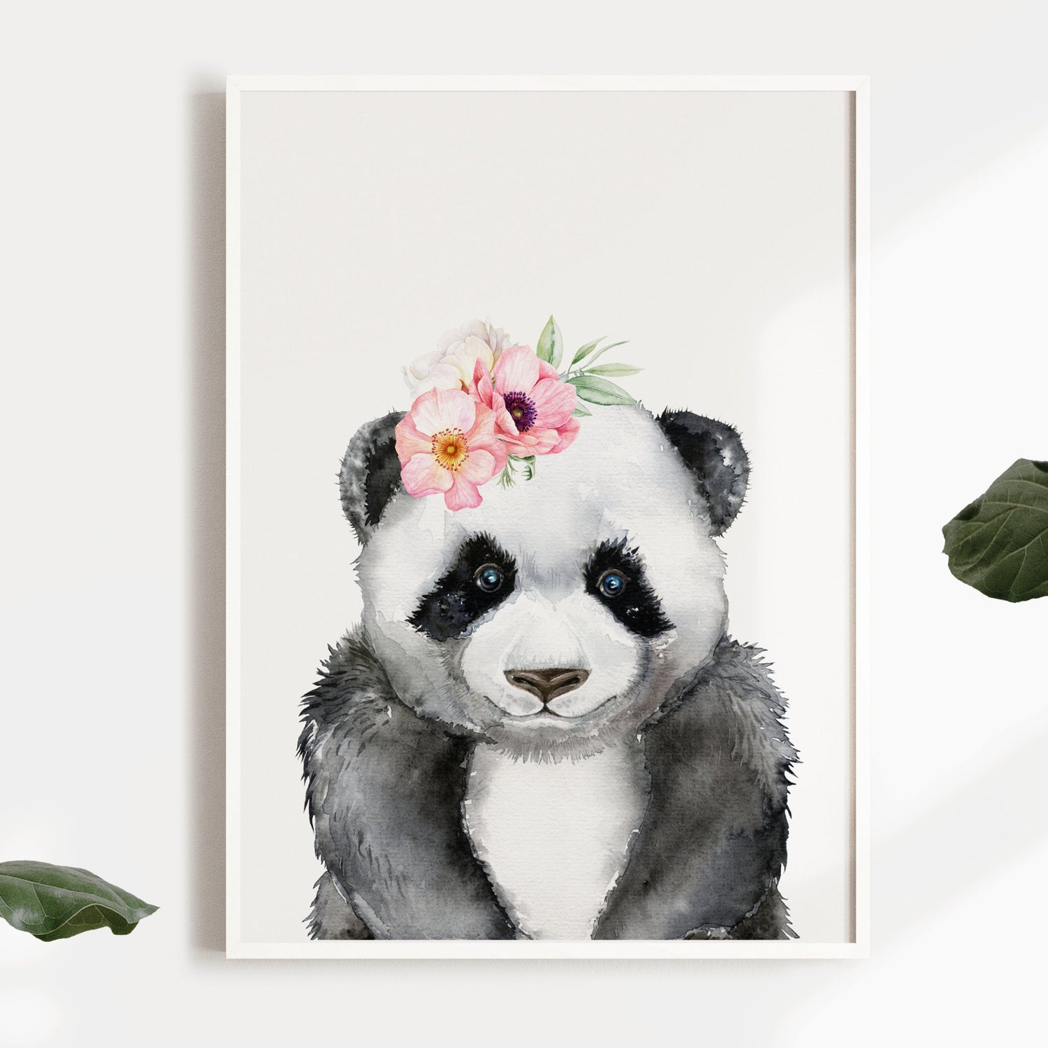 Floral Panda Print