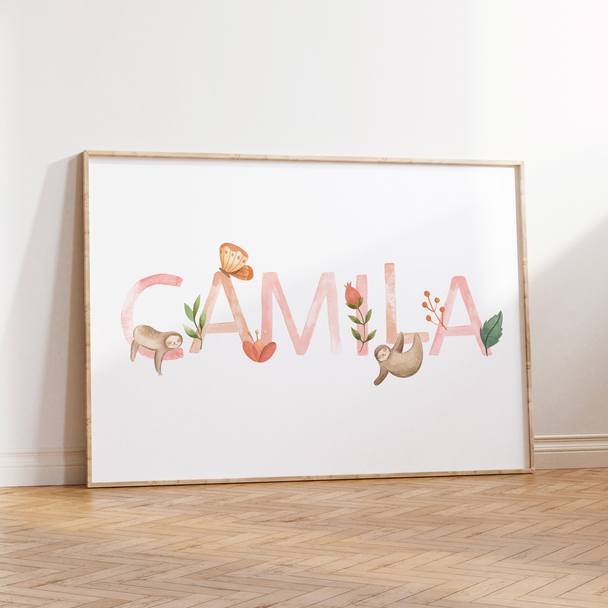 Sloth Name Print