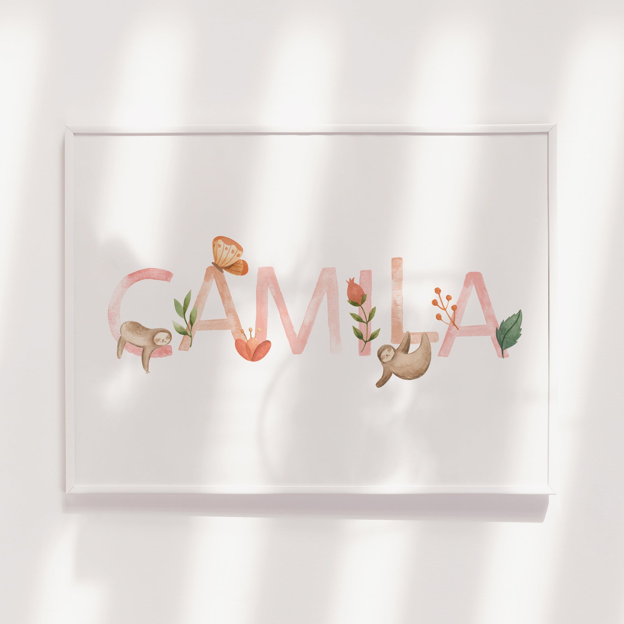 Sloth Name Print