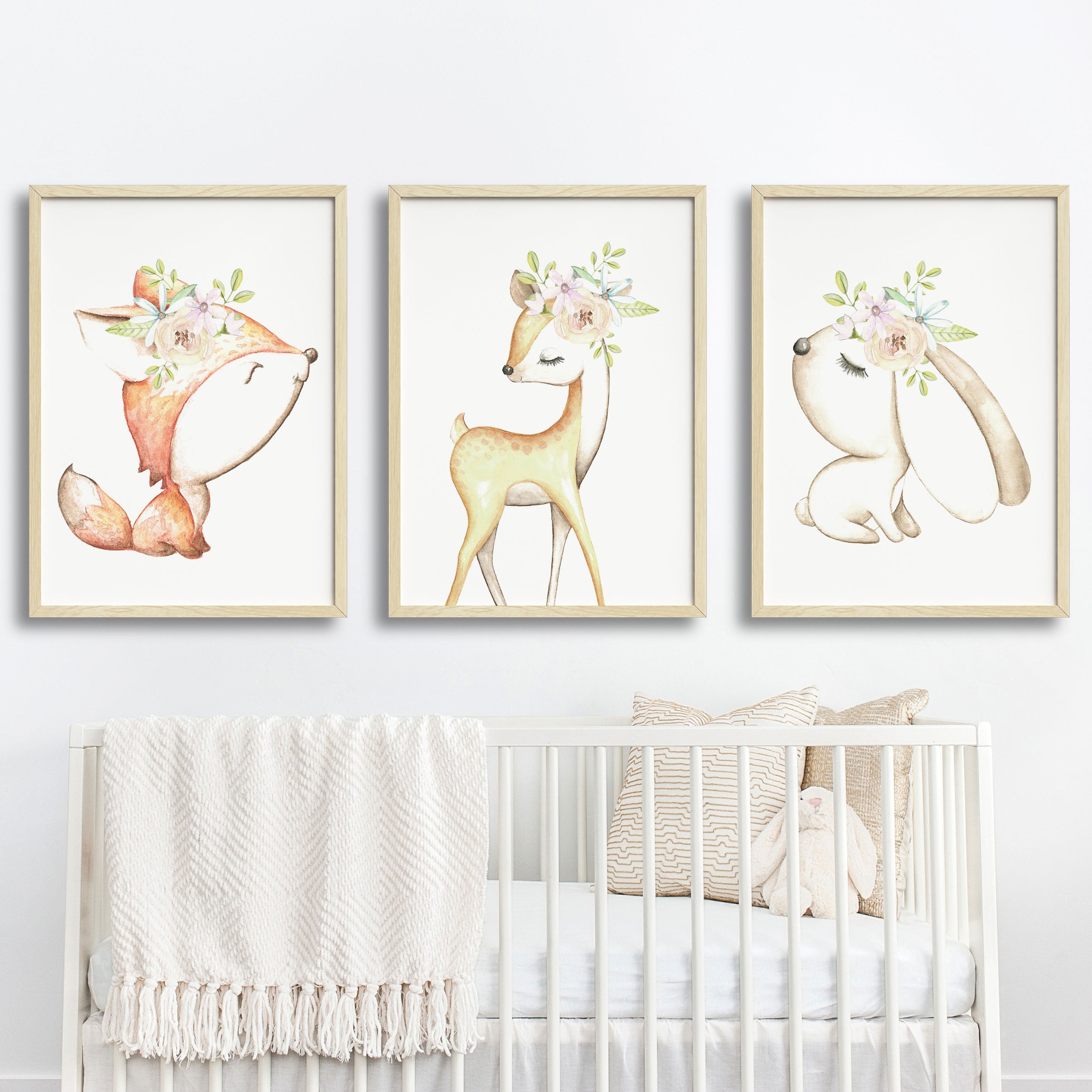 Woodland Deer, Fox & Bunny Prints